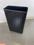 Vintage United 30" Rectangular Black Trash Can