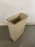 Vintage United 30" Rectangle Tan Trash Can