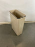 Vintage United 30" Rectangle Tan Trash Can