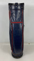 Vintage Wilson Leather Black and Red Golf Bag