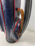 Vintage Wilson Leather Black and Red Golf Bag