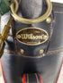 Vintage Wilson Leather Black and Red Golf Bag