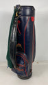 Vintage Wilson Leather Black and Red Golf Bag