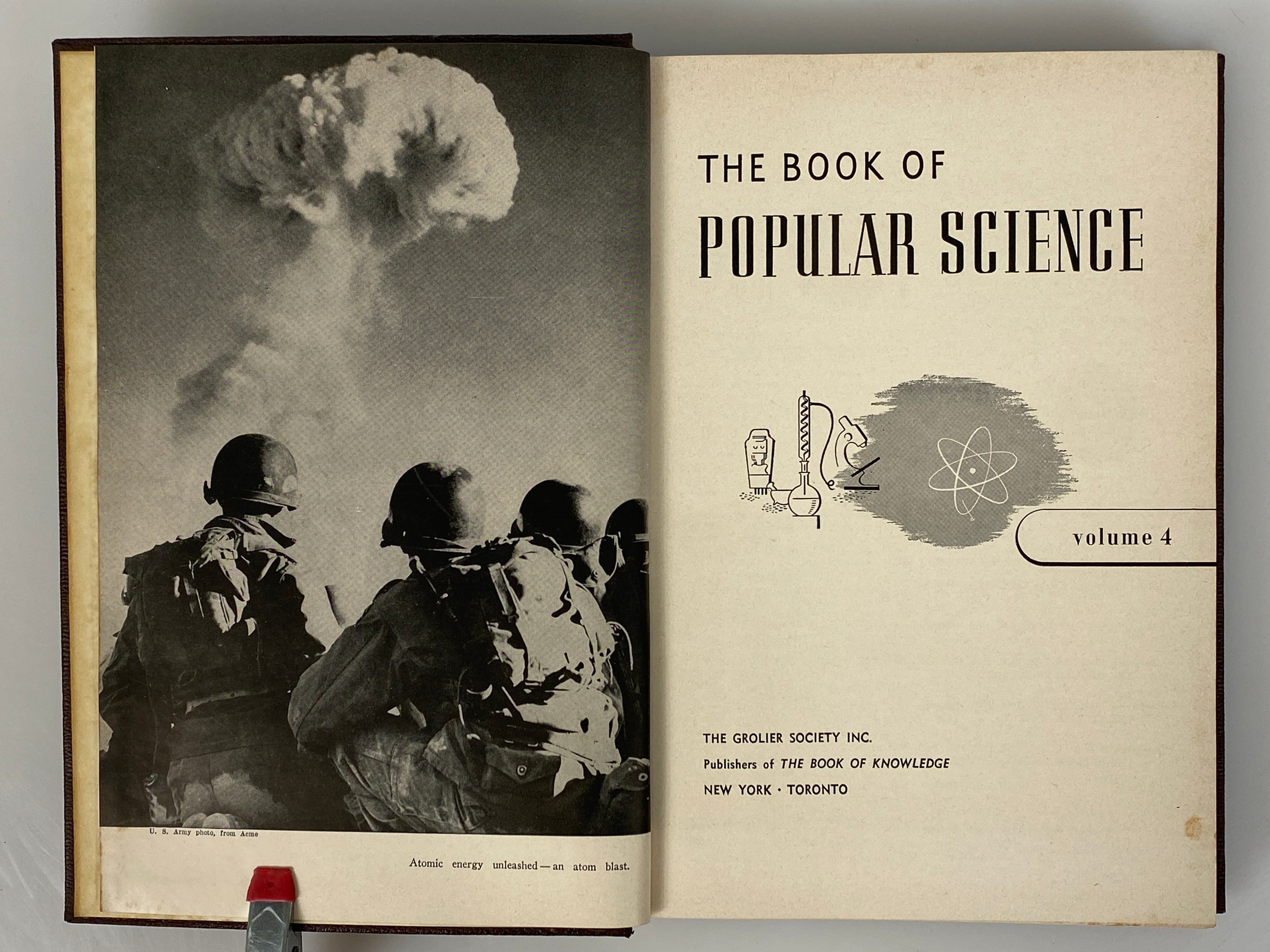 Vol 1-9 of The Book of Popular Science 1955 Grolier Society Vintage HC