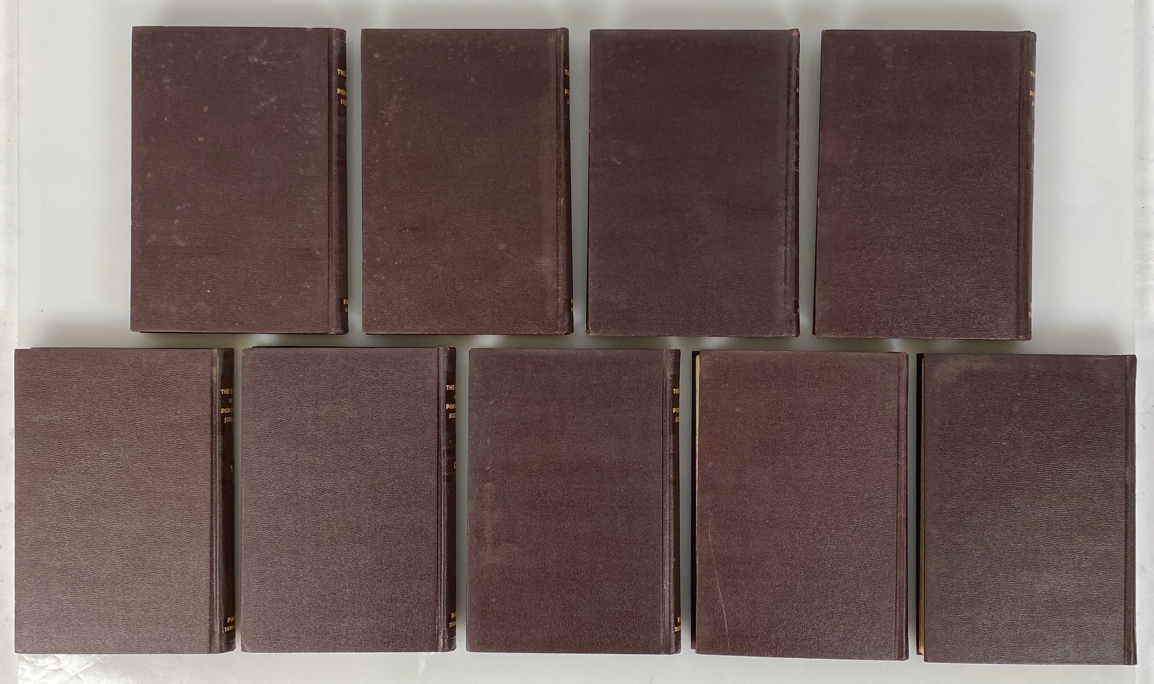 Vol 1-9 of The Book of Popular Science 1955 Grolier Society Vintage HC