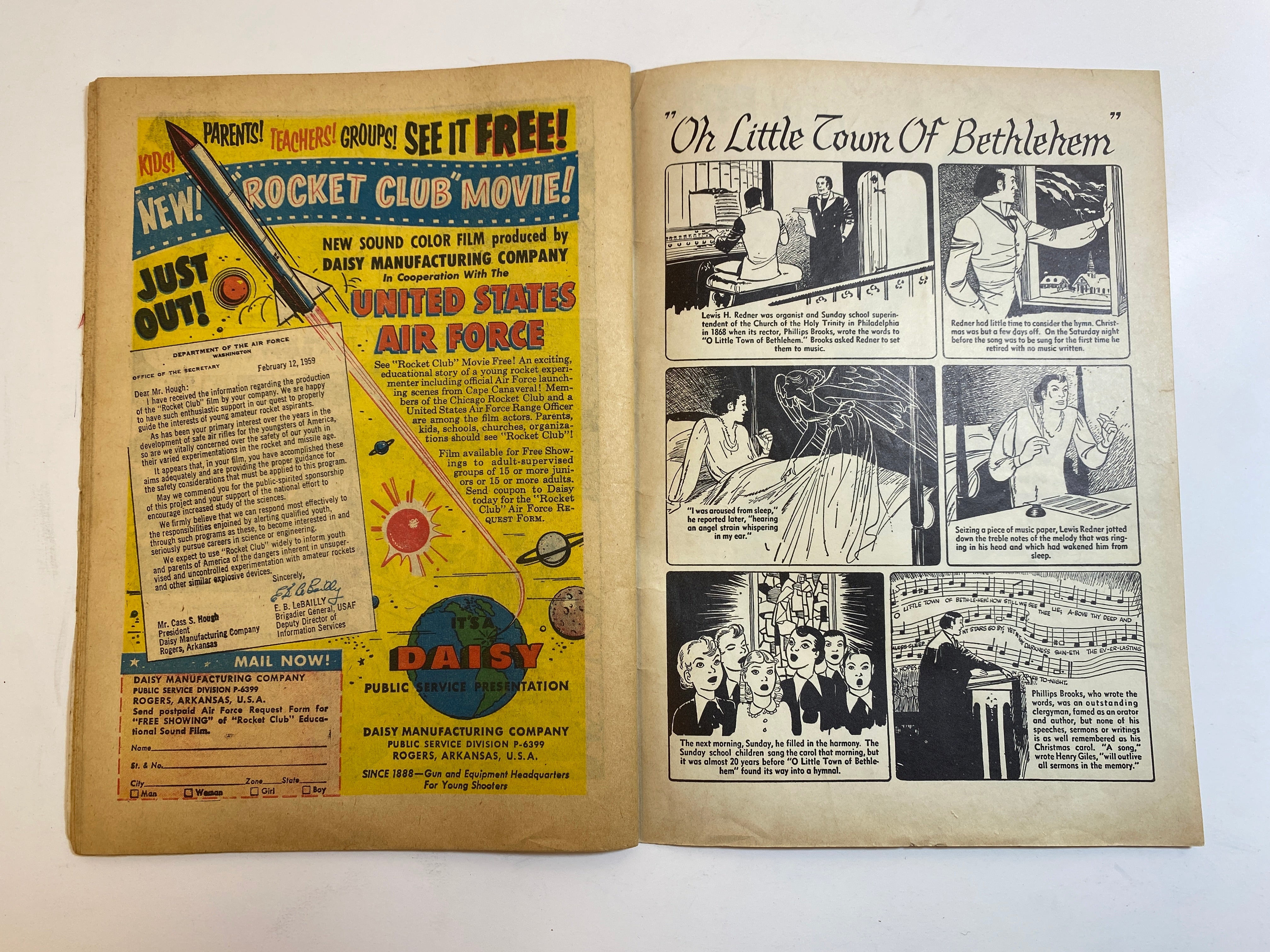 Walt Scott's Christmas Stories Dell Comic 1062 1959