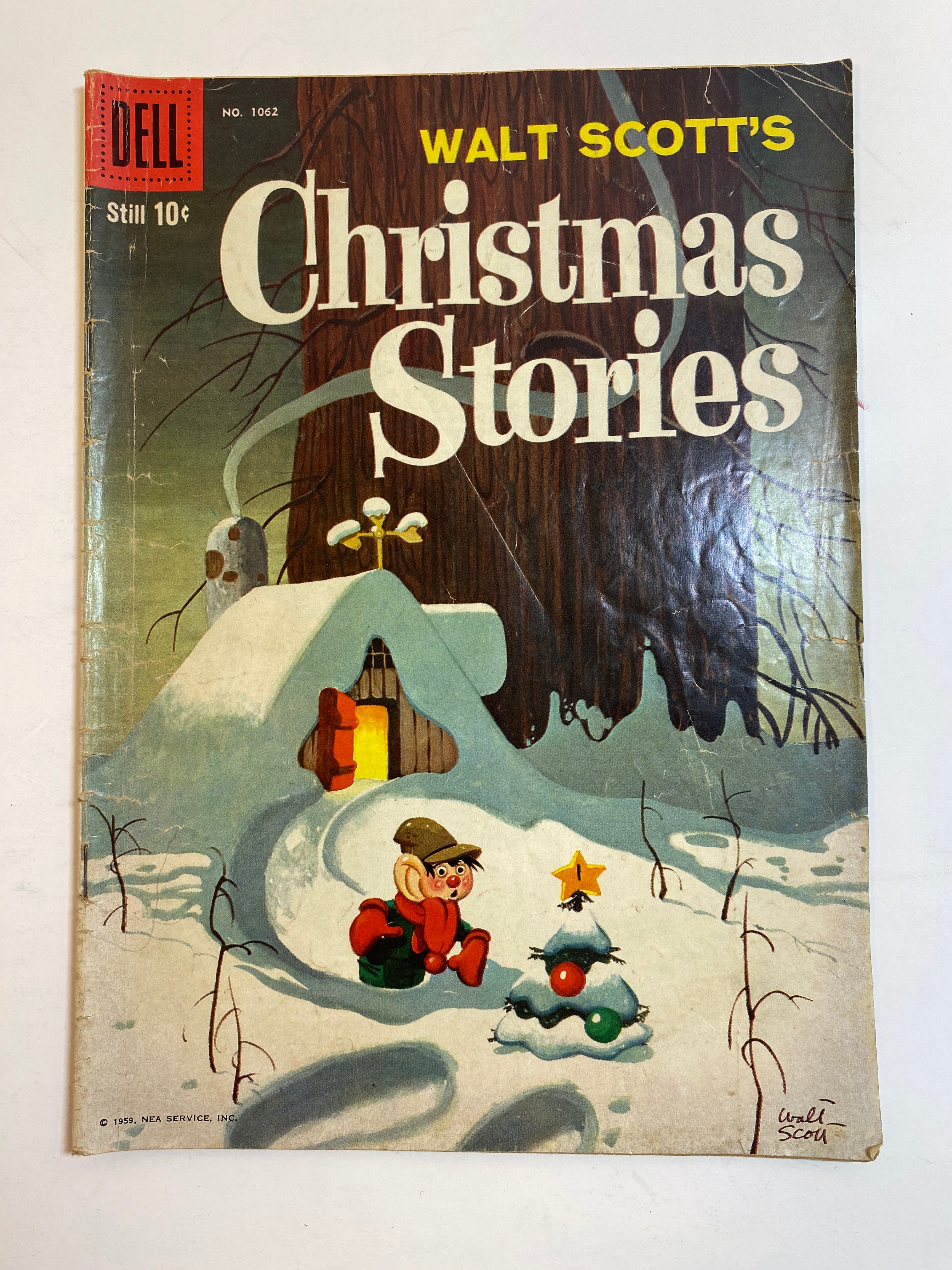 Walt Scott's Christmas Stories Dell Comic 1062 1959