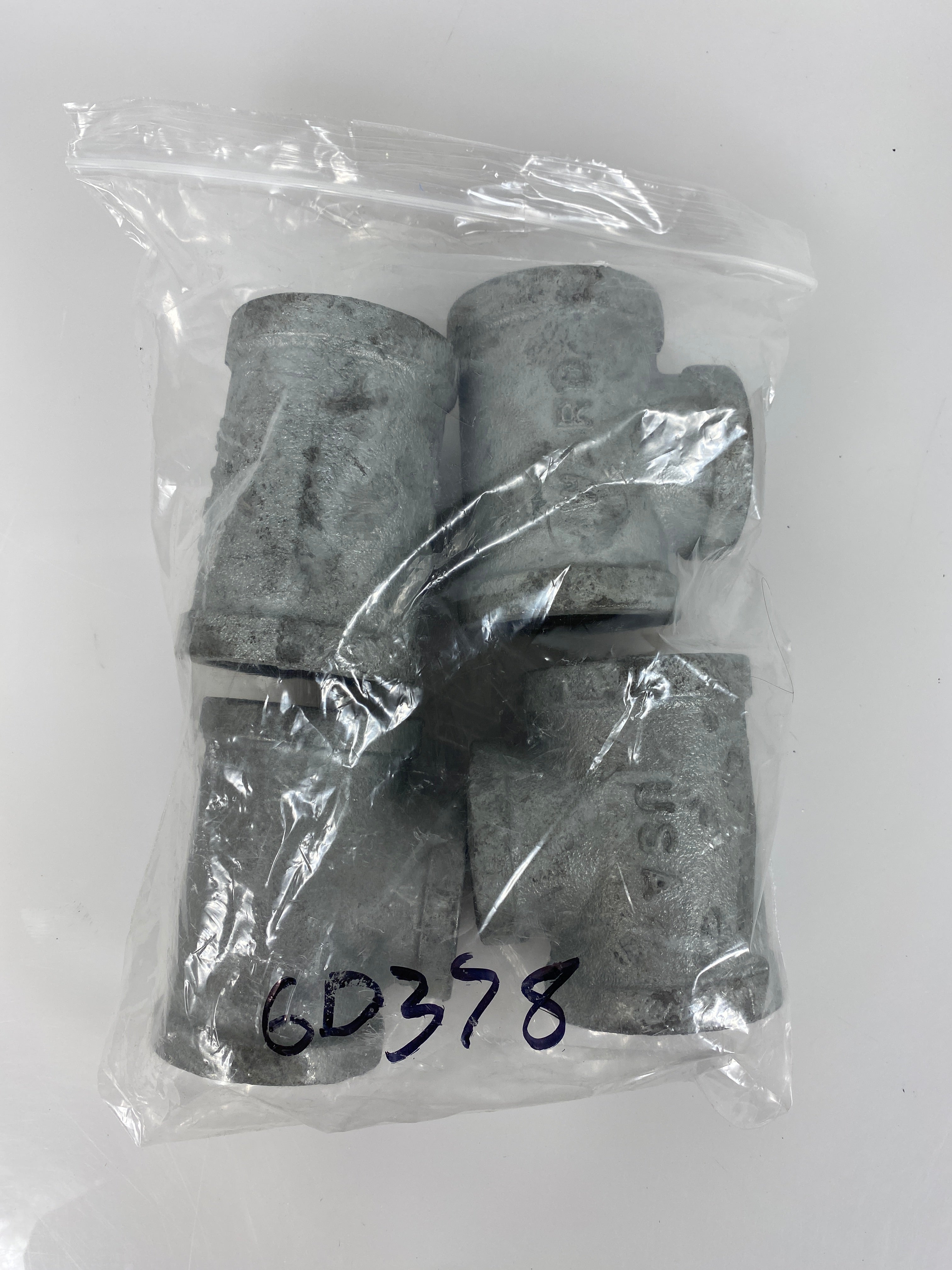 Ward Galvanized Tee 2 x 2 x 1 1/4" Pack of 4