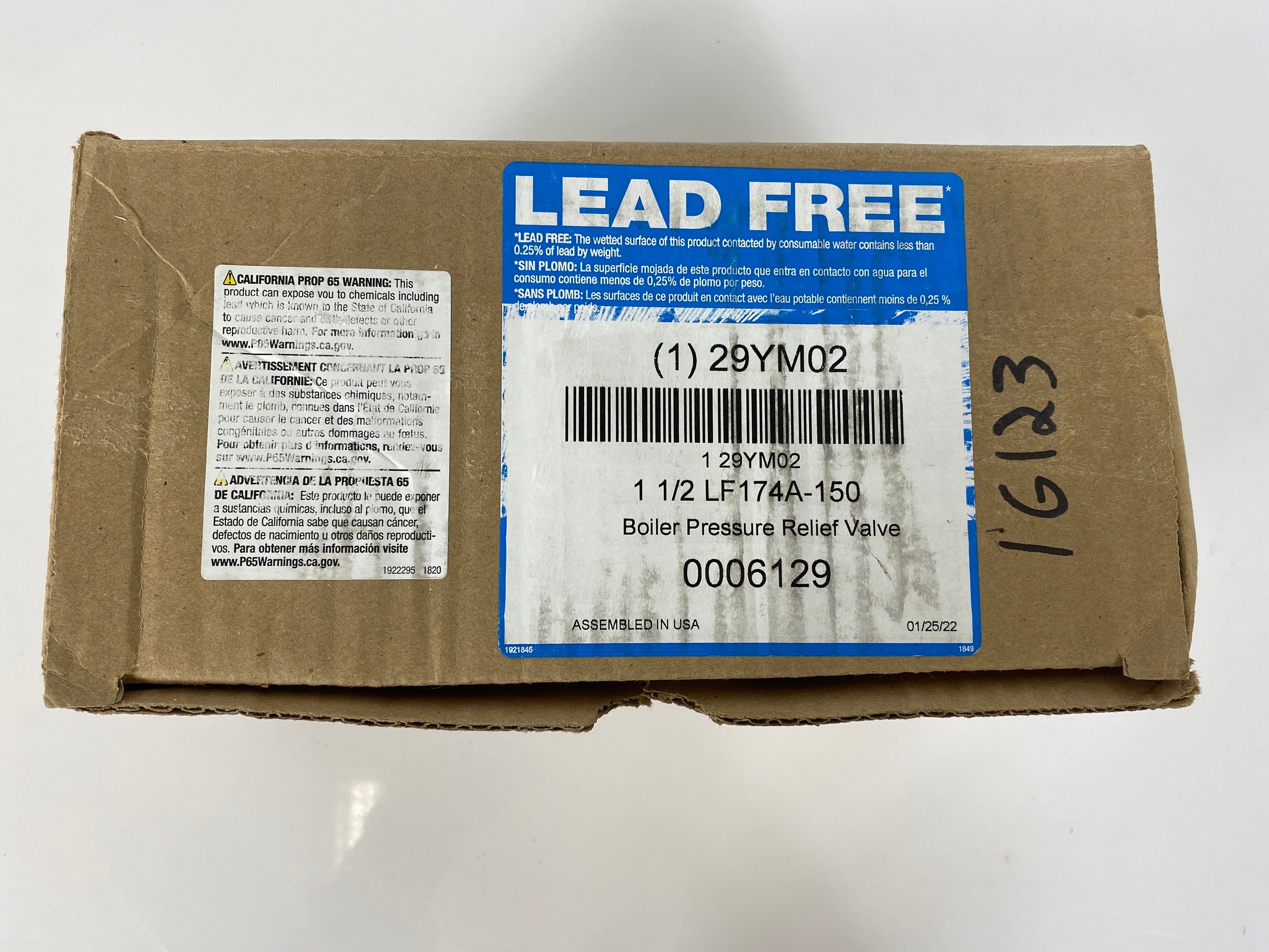 Watts 1 1/2" LF174A-150 Boiler Pressure Relief Valve