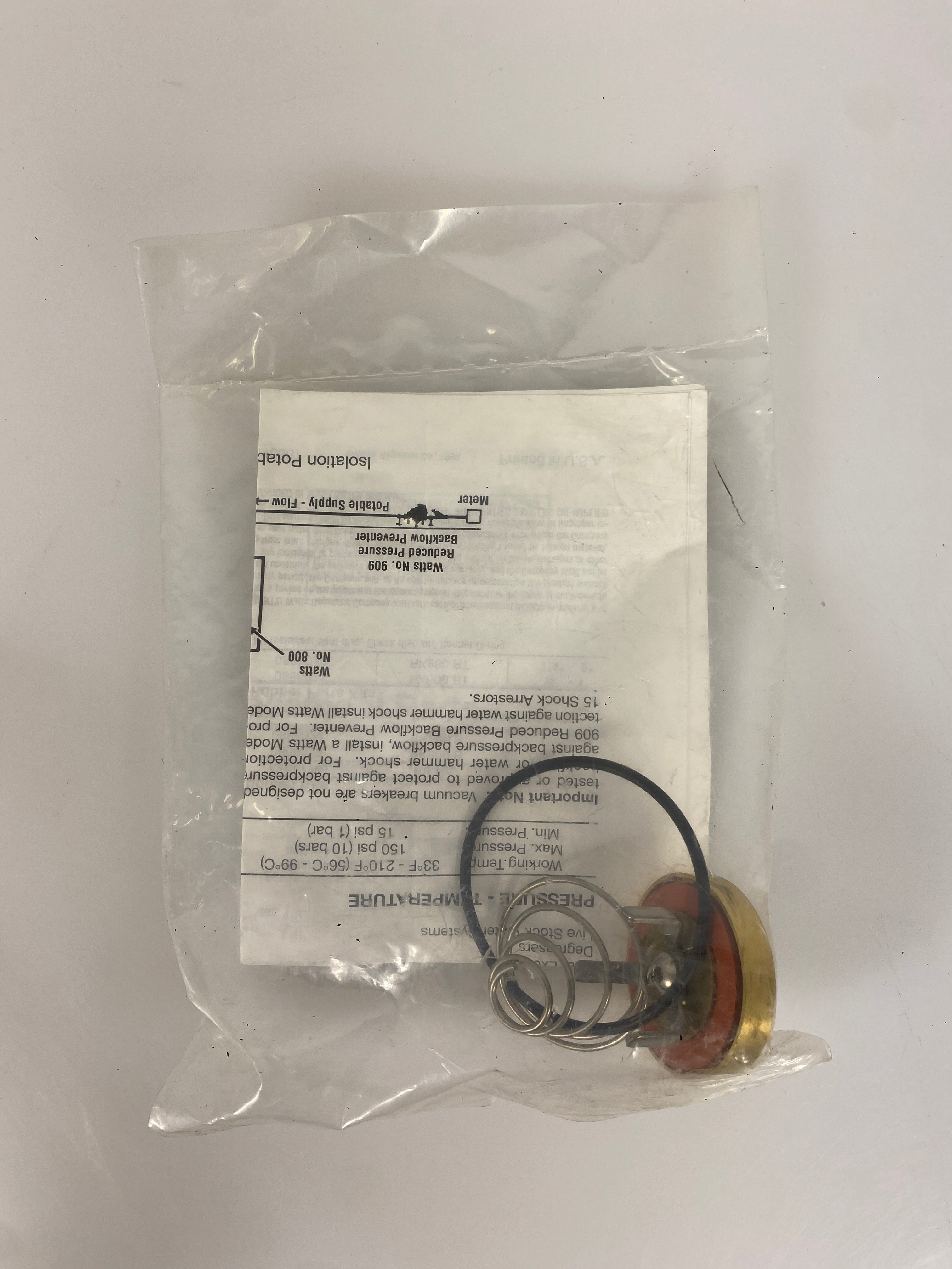 Watts Repair Kit 800 1/2x1" Check Disc Pack of 2 Kits