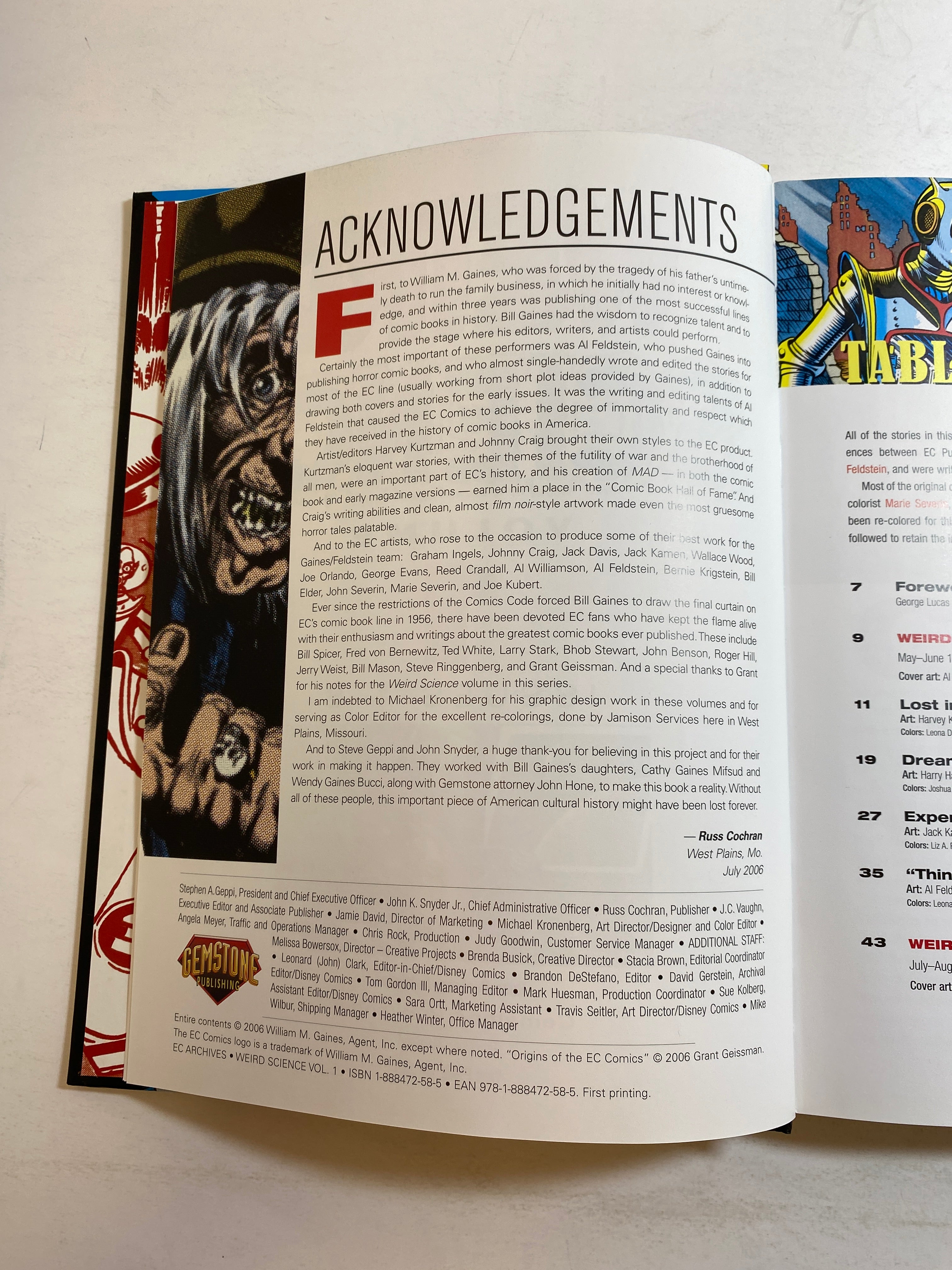 Weird Science the EC Archives Volume 1 2006