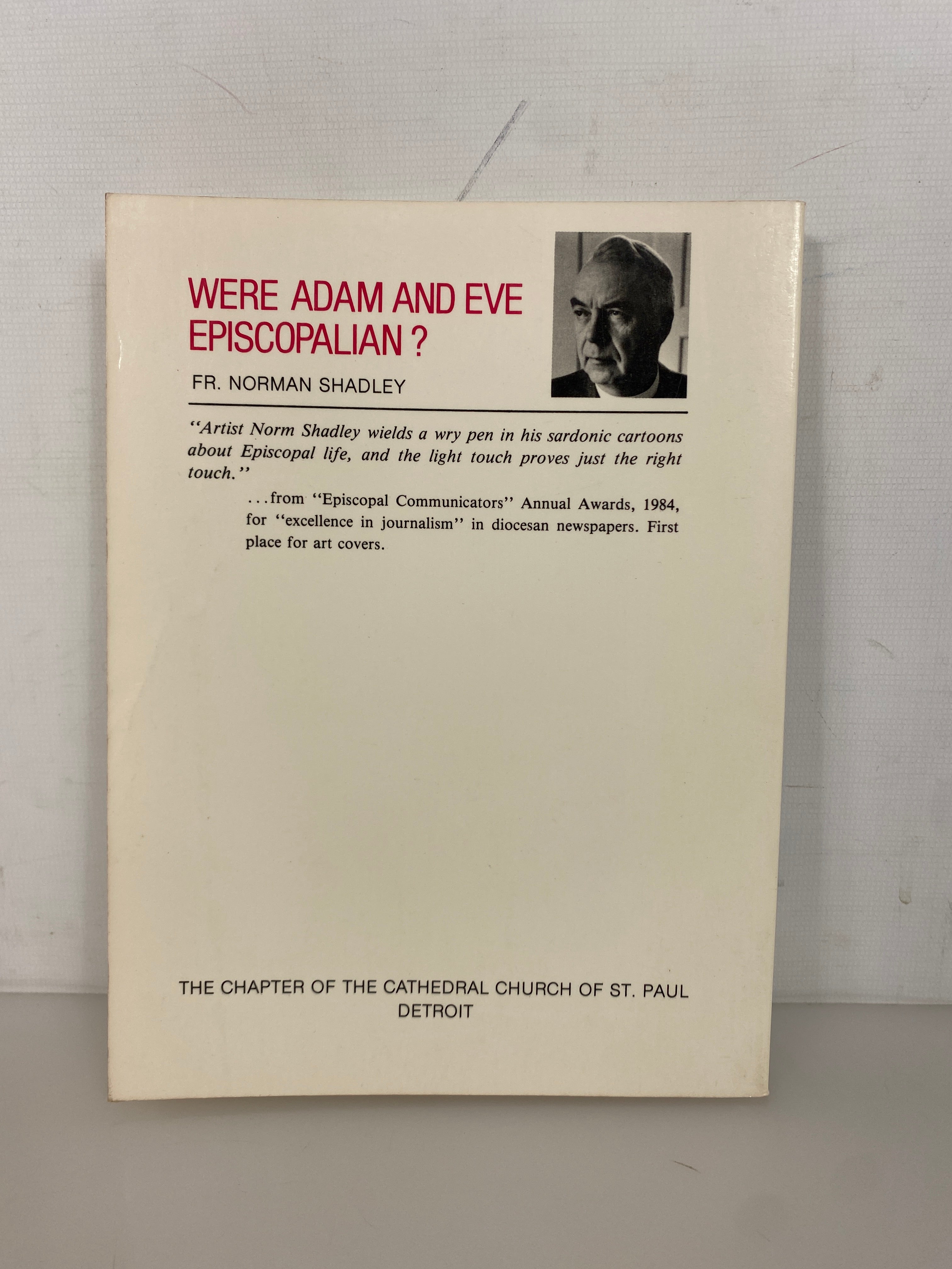 Were Adam and Eve Episcopalian? by Norman Shadley Signed 1985 SC