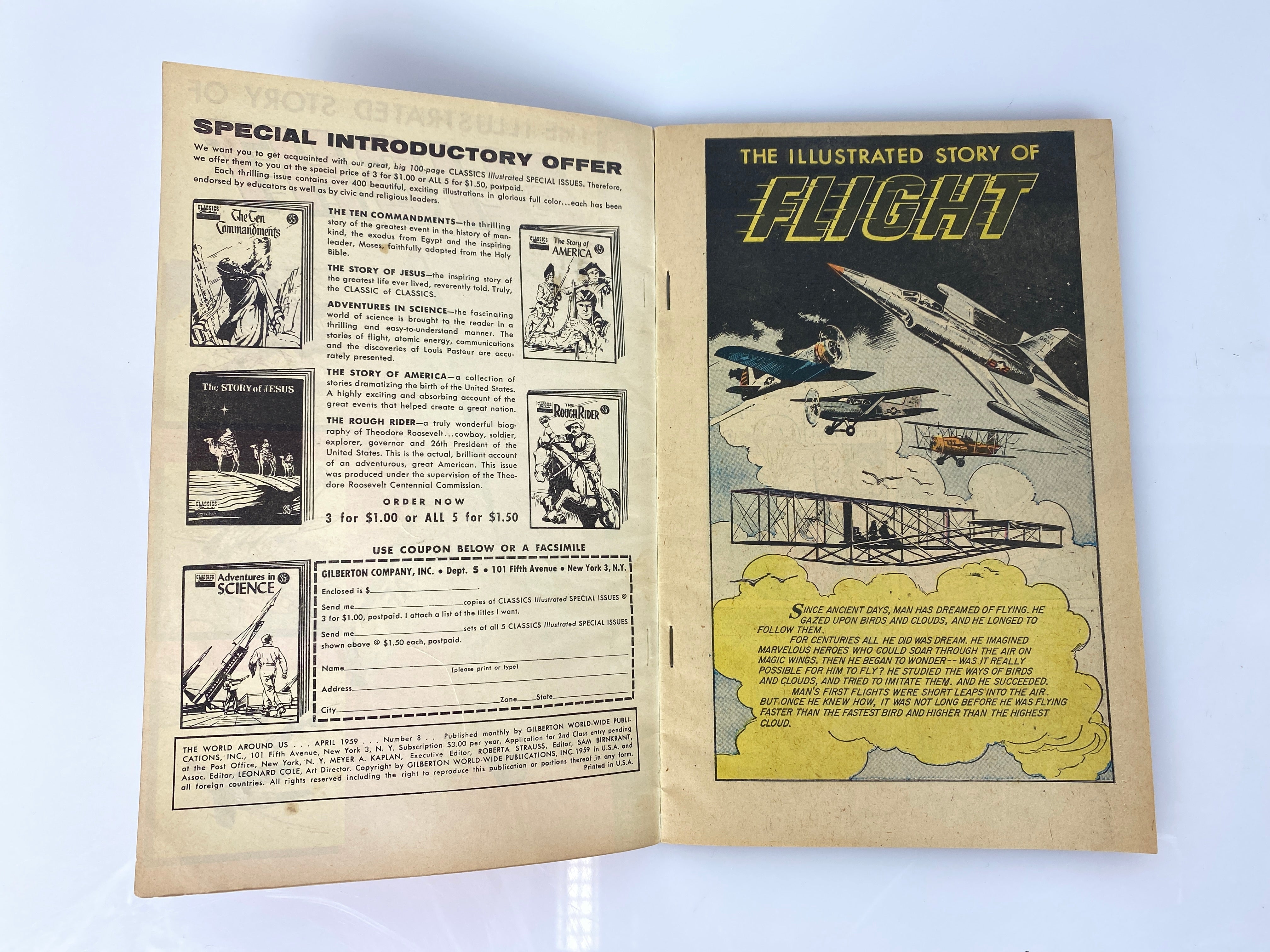 World Around Us: Flight Number 8 1959 Classics Illustrated