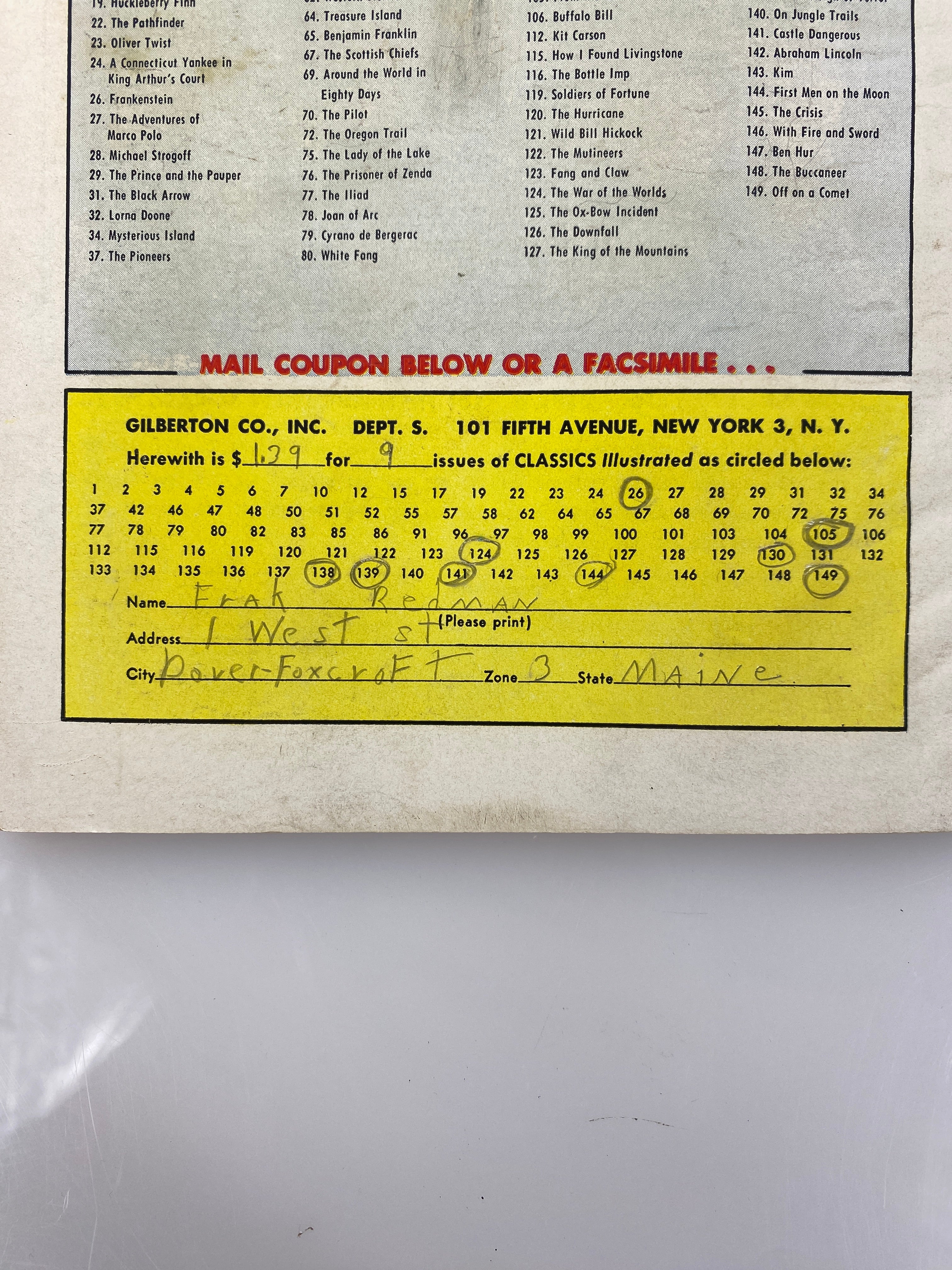 World Around Us: Flight Number 8 1959 Classics Illustrated