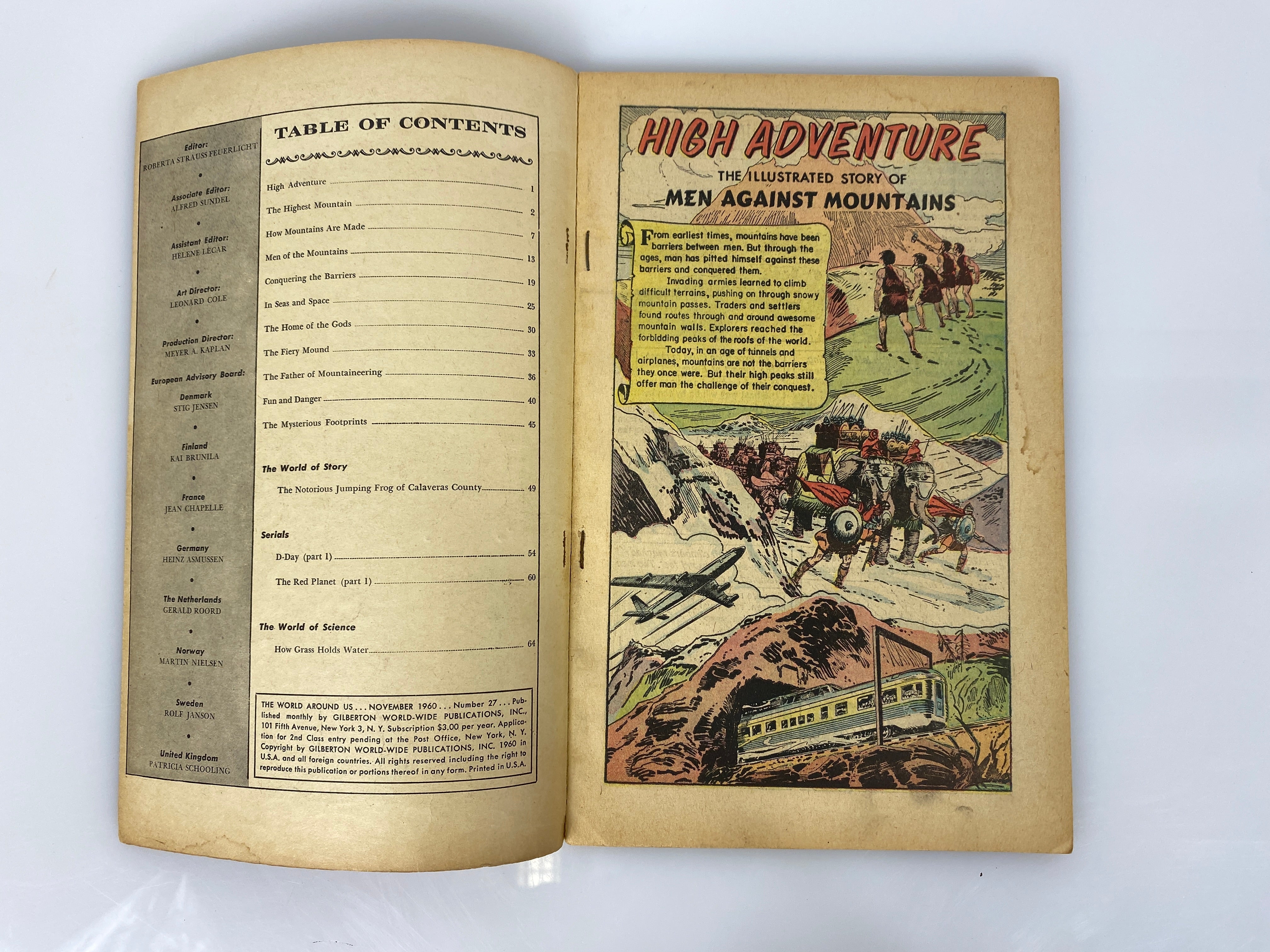 World Around Us: High Adventure Number 27 1960 Classics Illustrated Comic