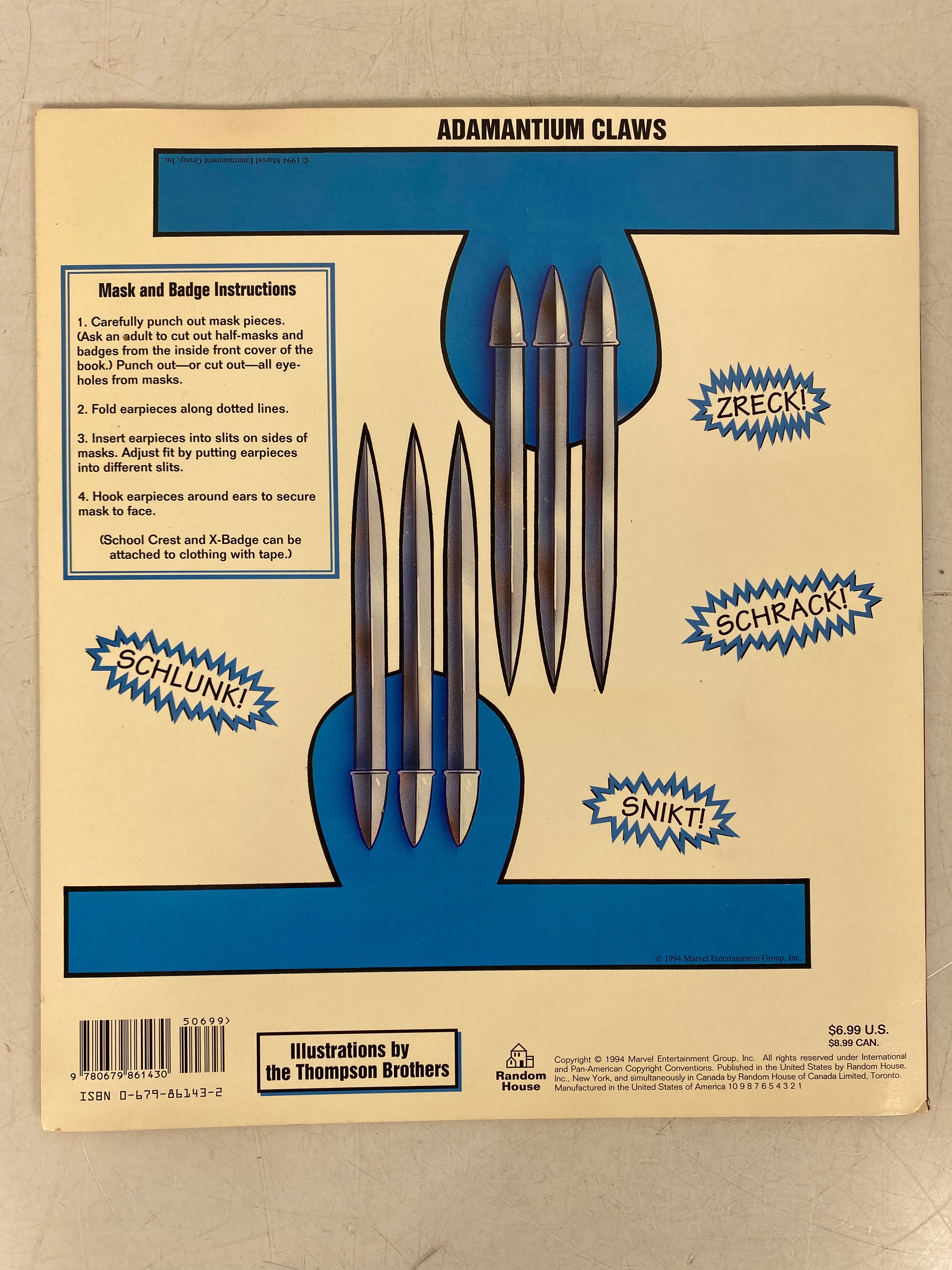 X-Men Mask Book (1994)