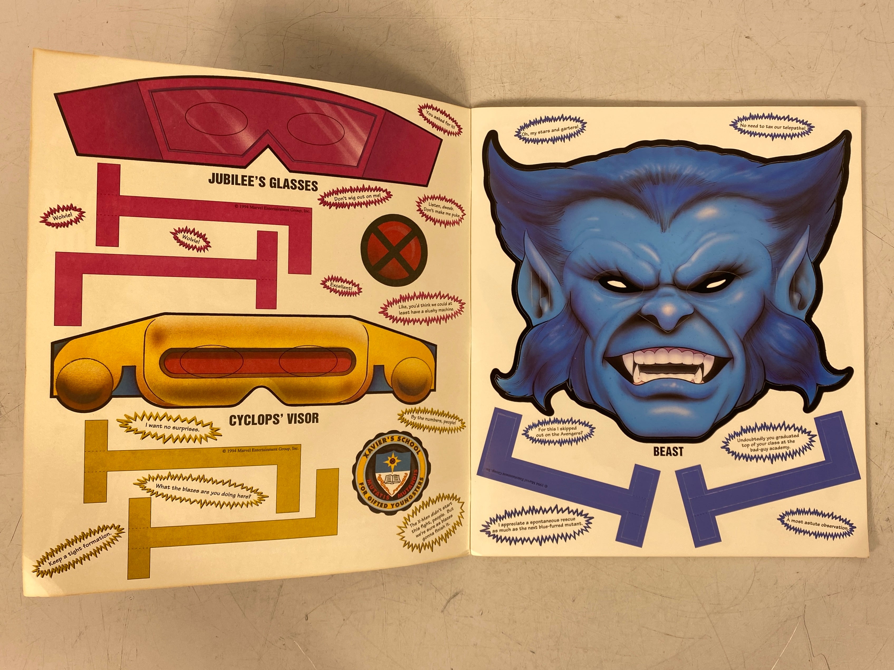 X-Men Mask Book (1994)