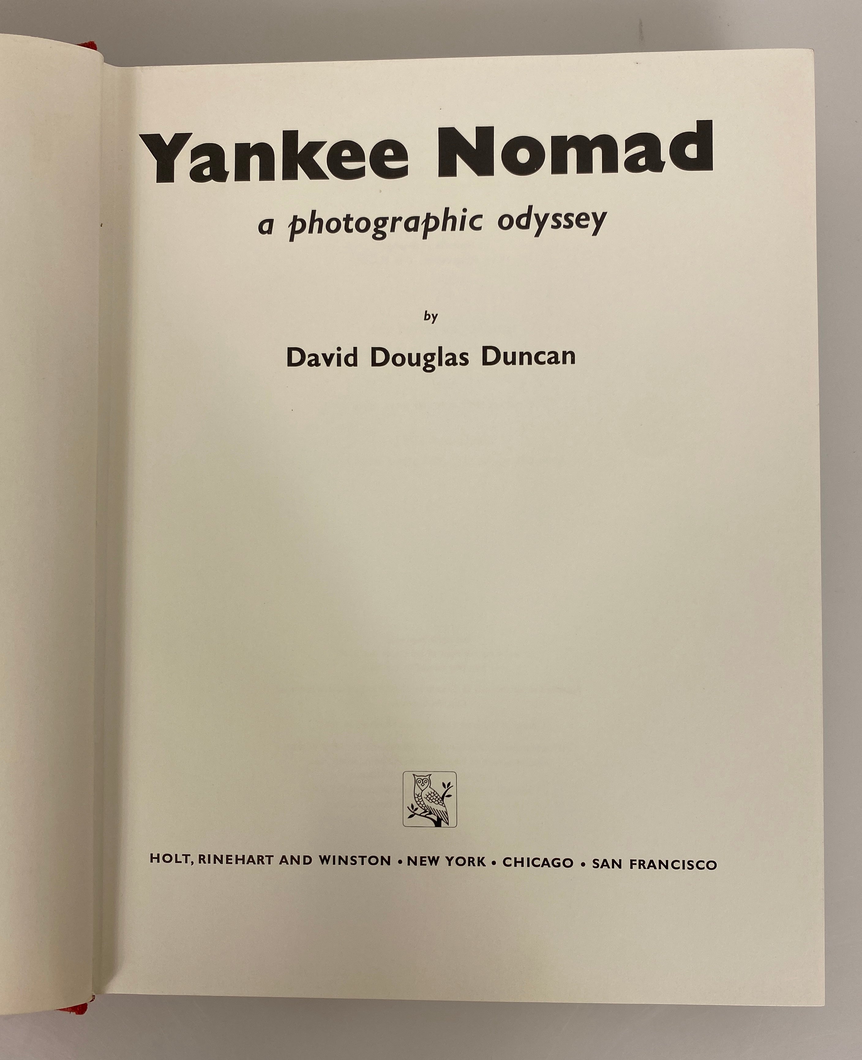 Yankee Nomad a Photographic Odyssey by David Duncan 1967 2nd Edition HC DJ
