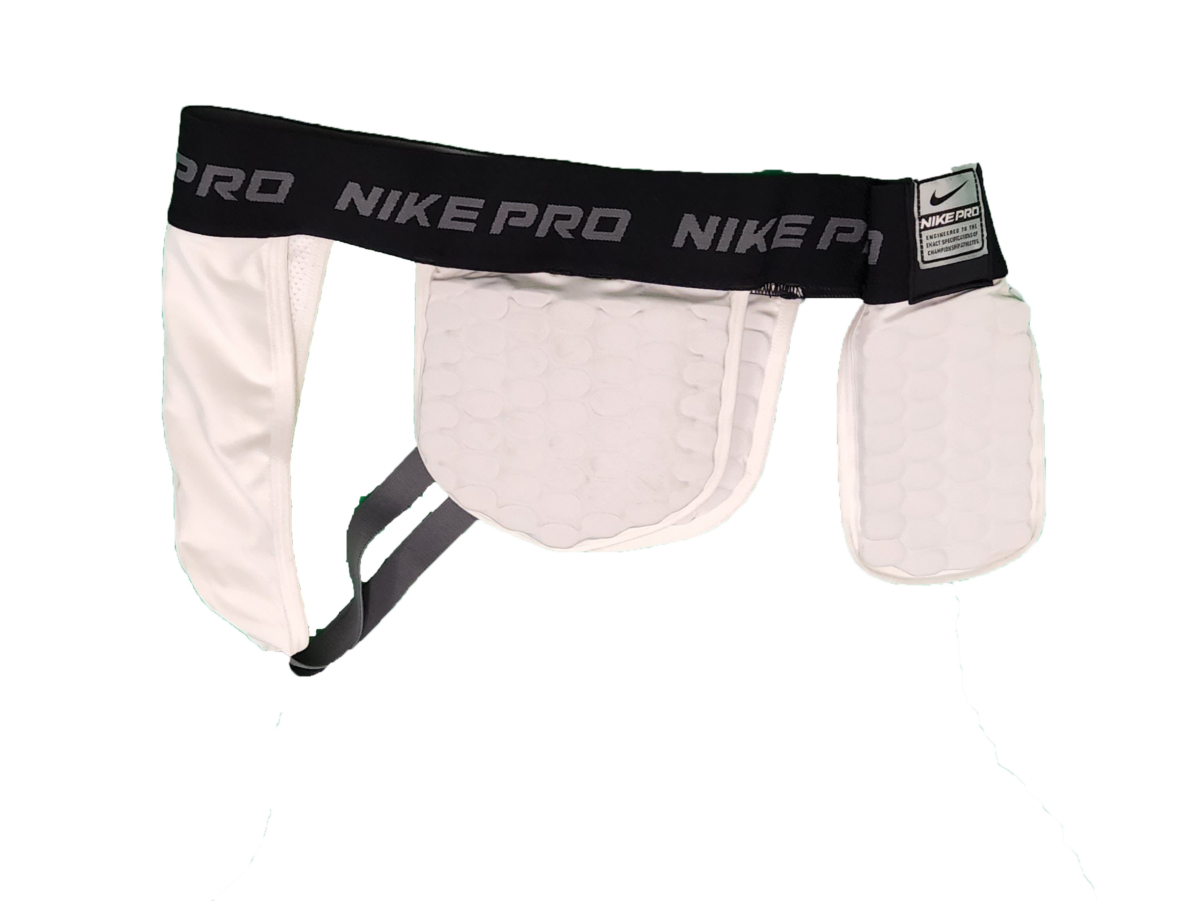 Nike Pro White Hip Tail Deflex Padded Base Layer Men's Size 2XL