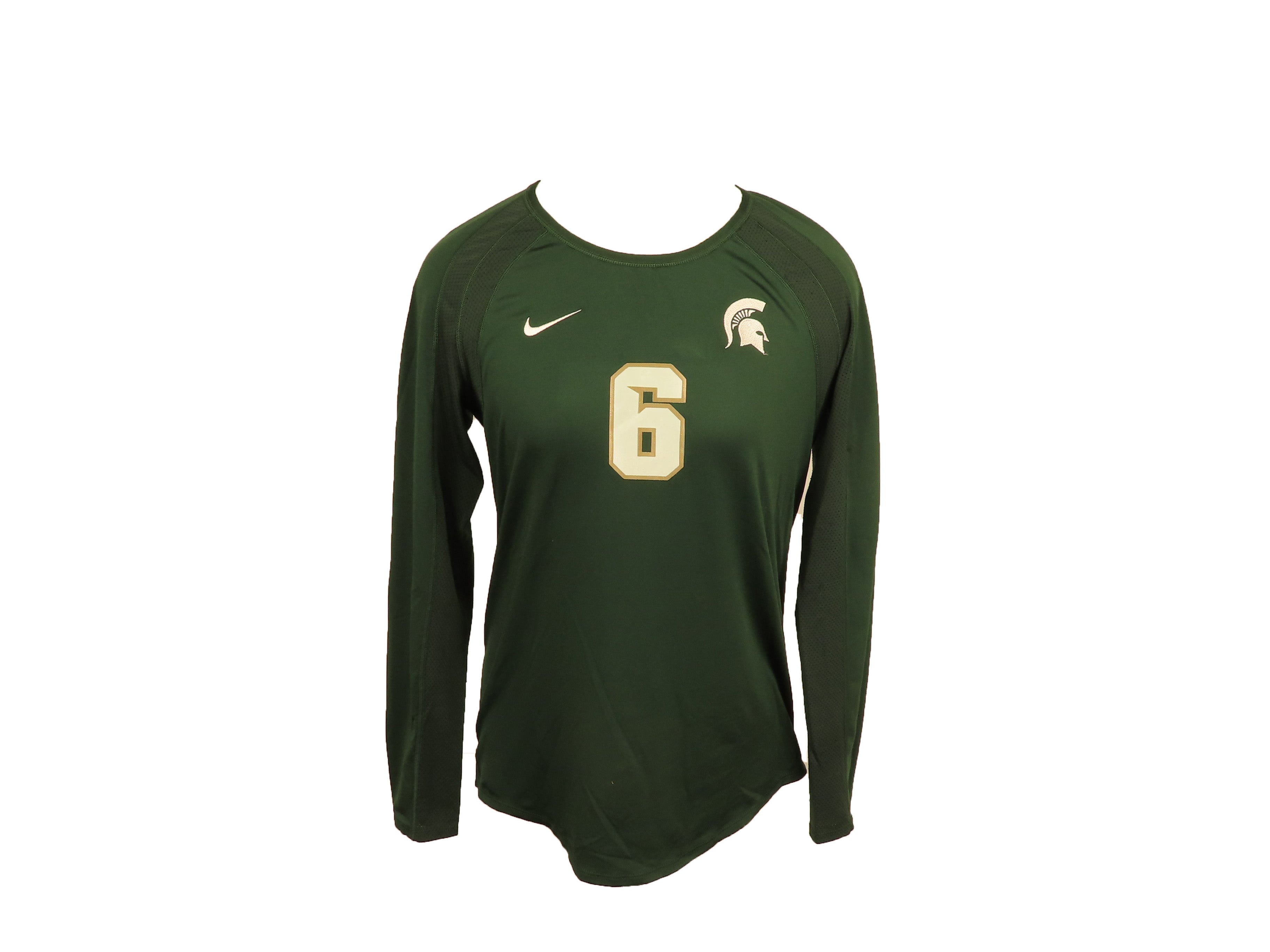 Nike Green Long Sleeve MSU Volleyball #6 Jersey Women's Size XL – MSU  Surplus Store