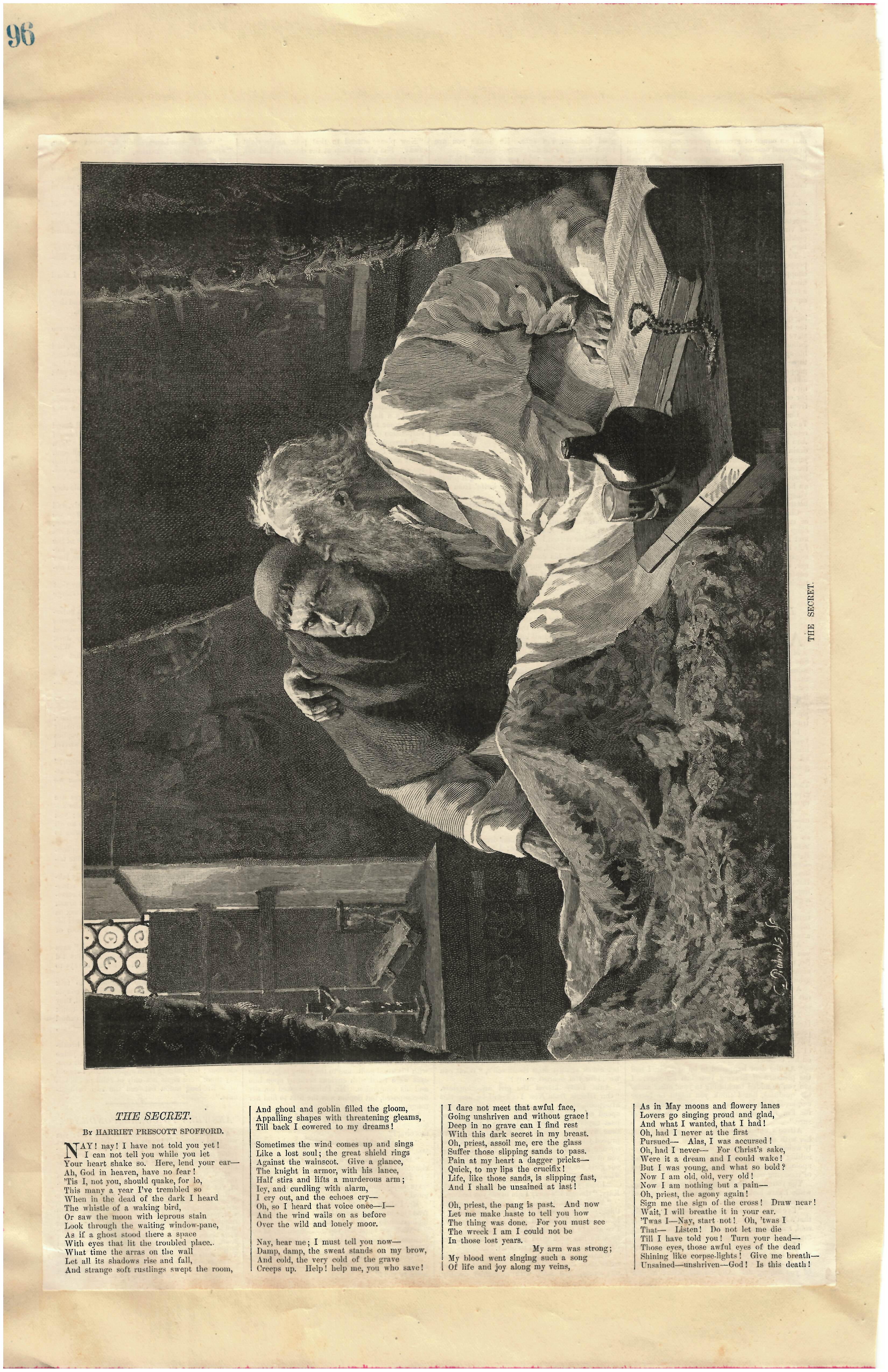 "Watching The Yacht Race" by St. John Harper Ad Print/ "The Secret" Ad Print