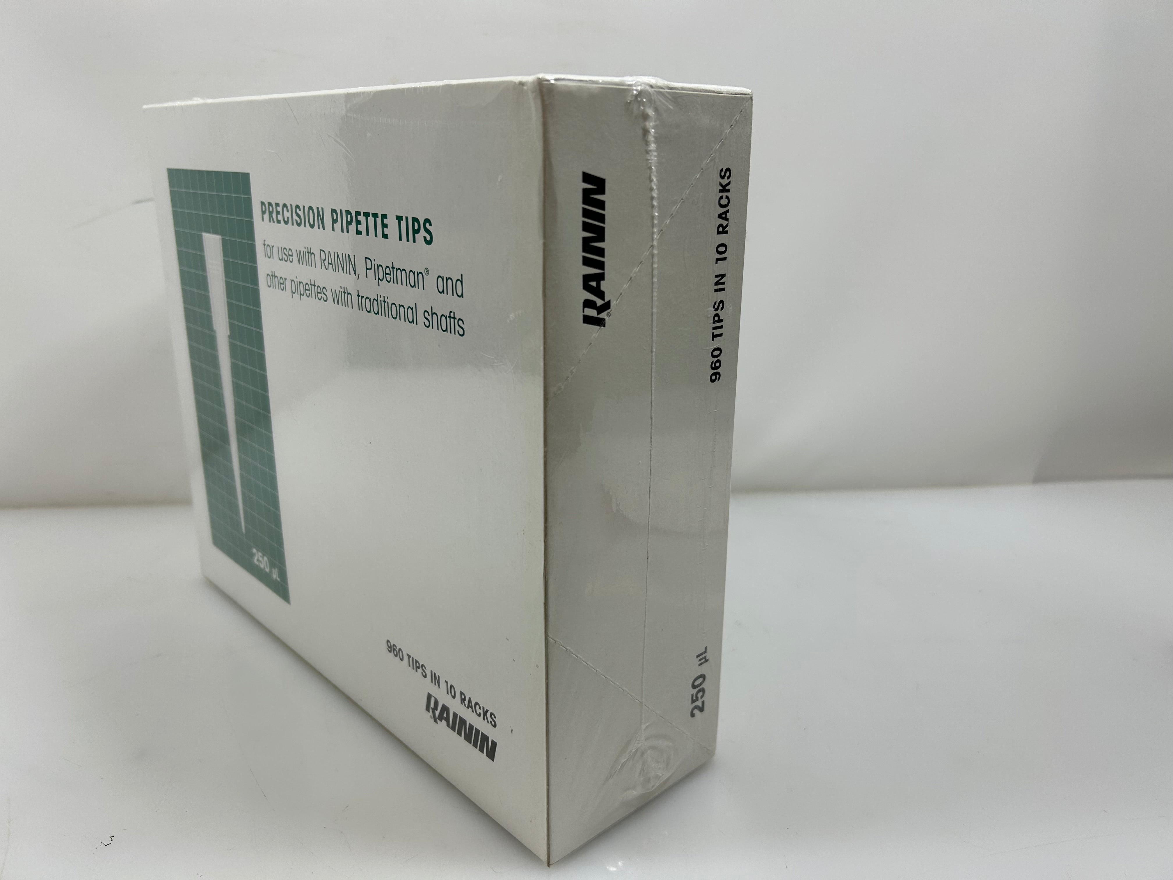 Rainin Precision Pipette Tips 250µL 960 tips in 10 Racks * New in Packaging*