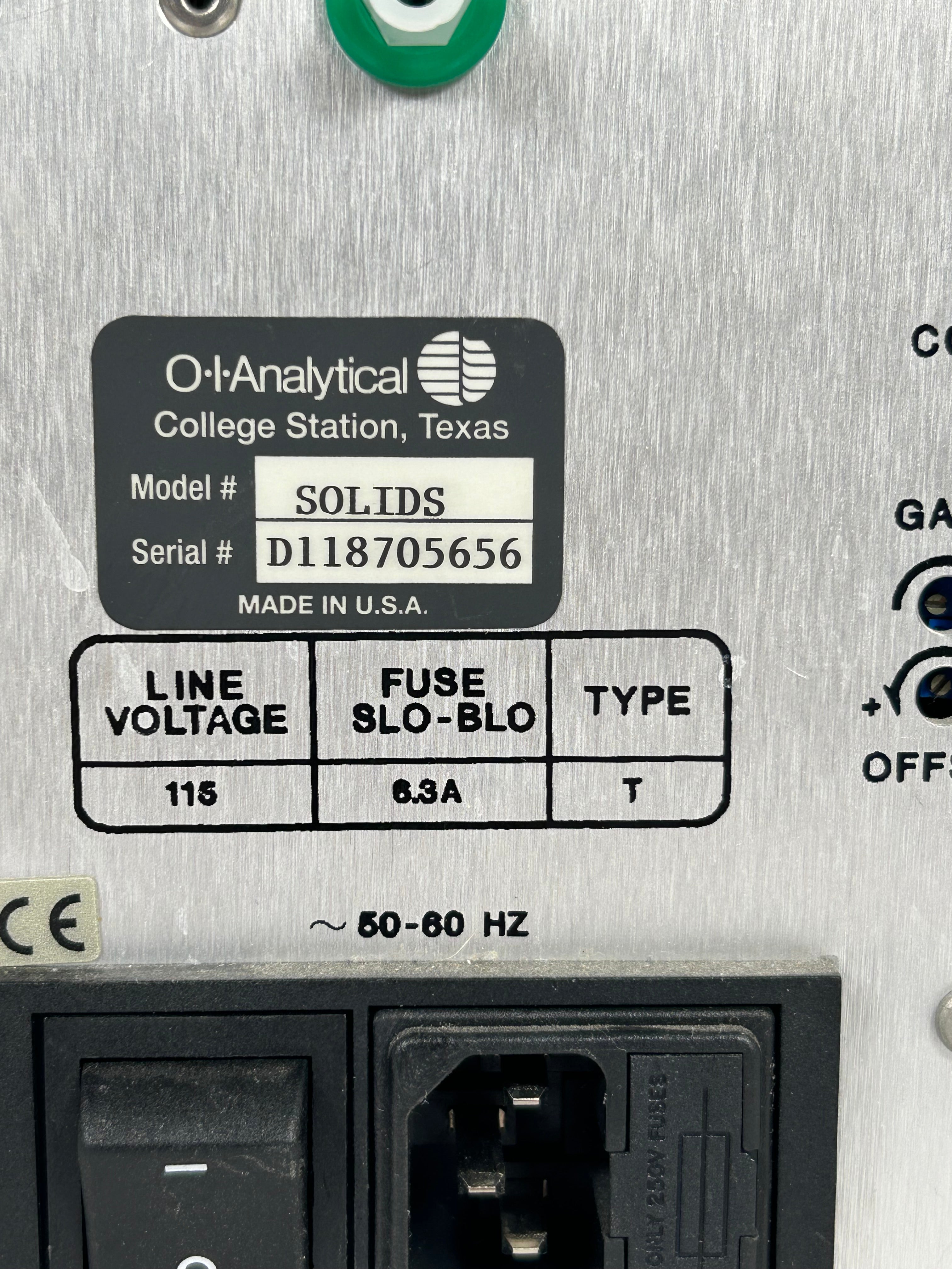 OI Analytical OPT Solids Module *Untested*