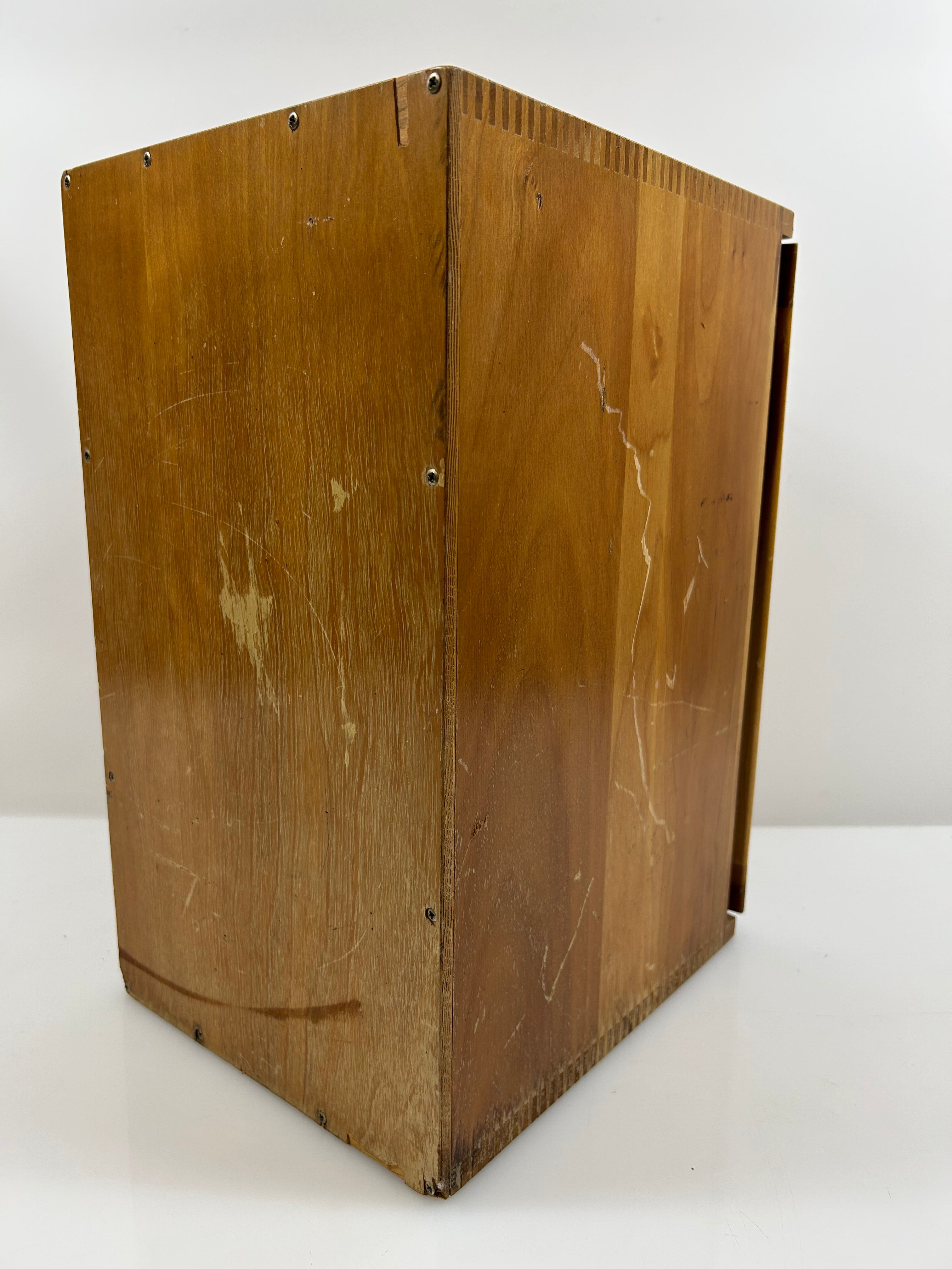 Vintage Bausch and Lomb Student Microscope with Wood Case