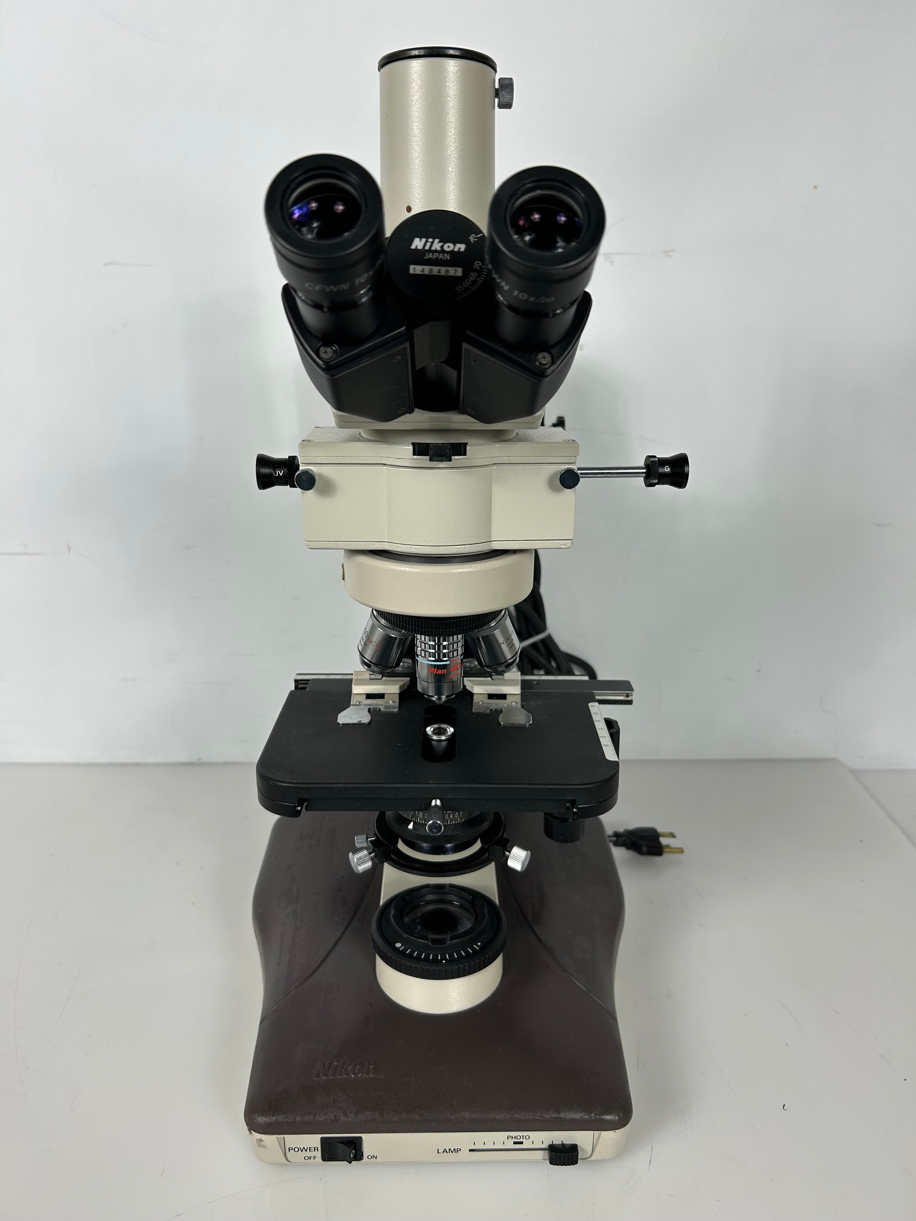 Nikon Labophot-2 with 5 Objective Lenses