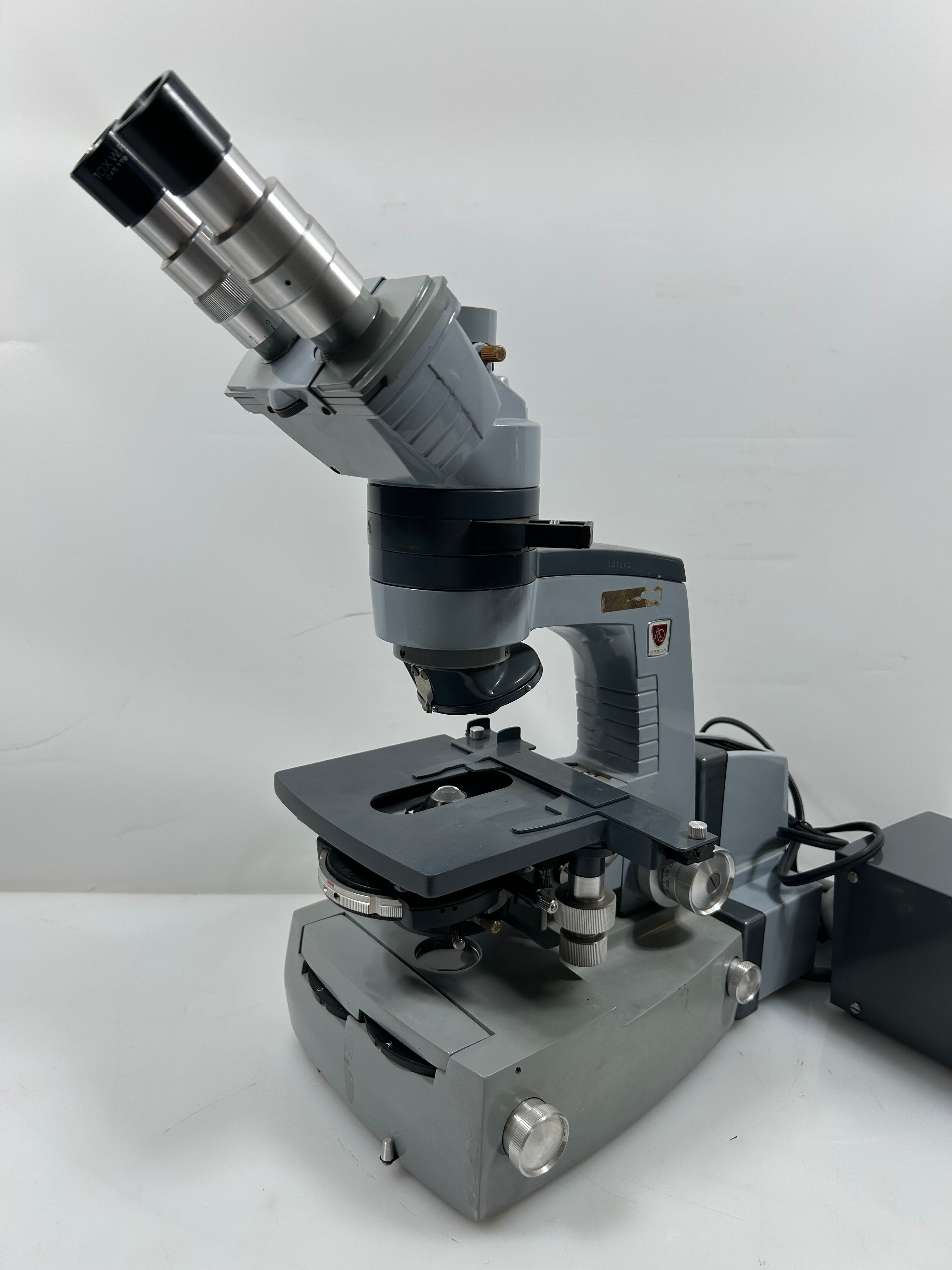 American Optical Spencer Binocular Microscope With Attatched Controller