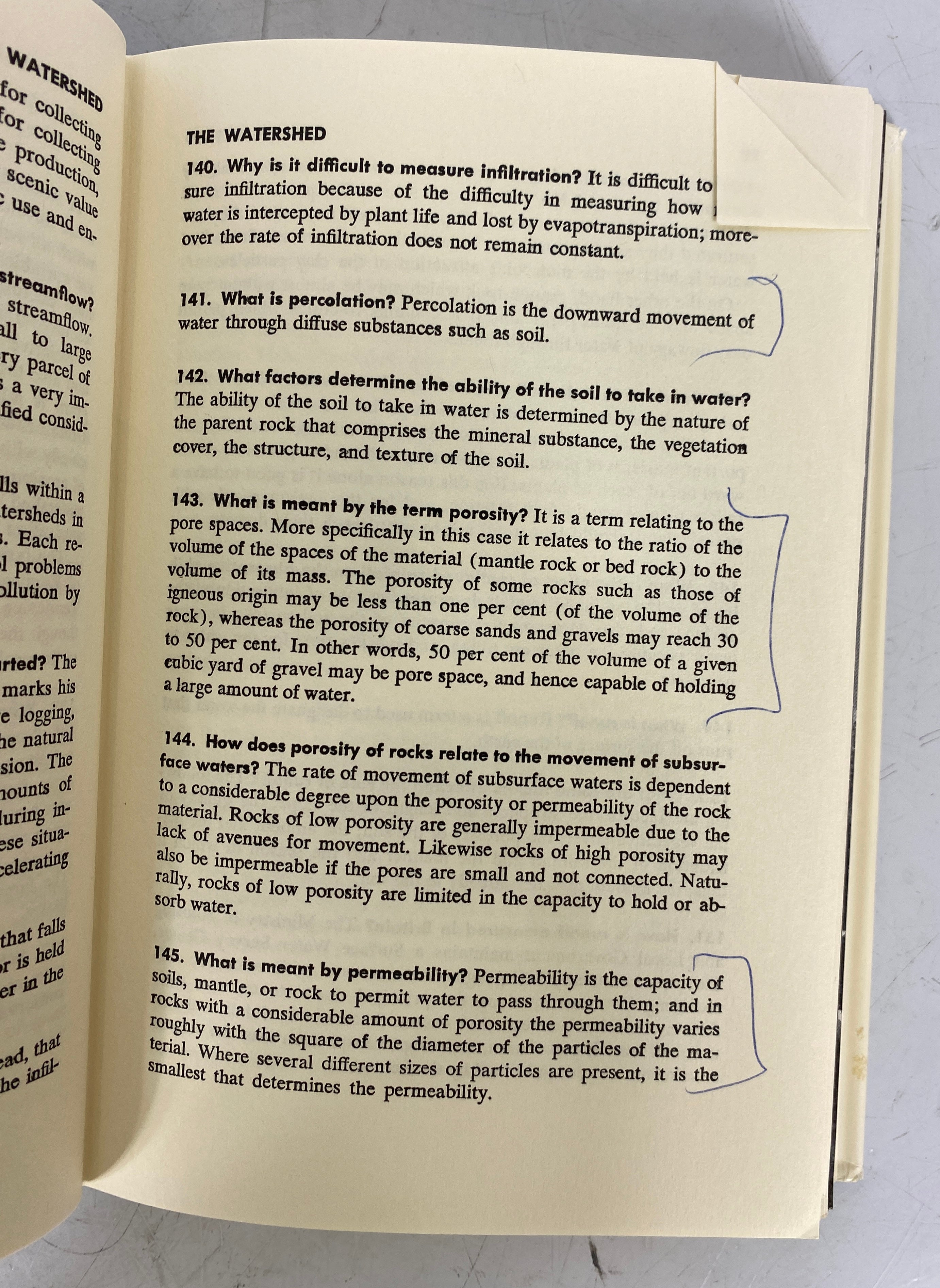 1001 Questions Answered About Water Resources Cunningham 1967 HCDJ
