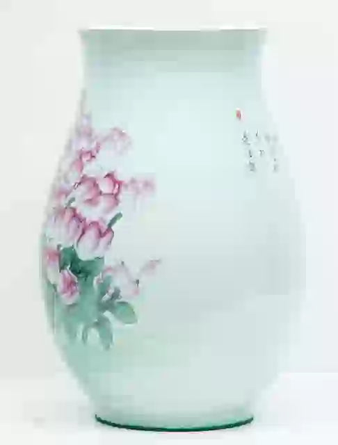 Huang Xiaohua (Chinese B. 1970) Porcelain Vase 20th Century