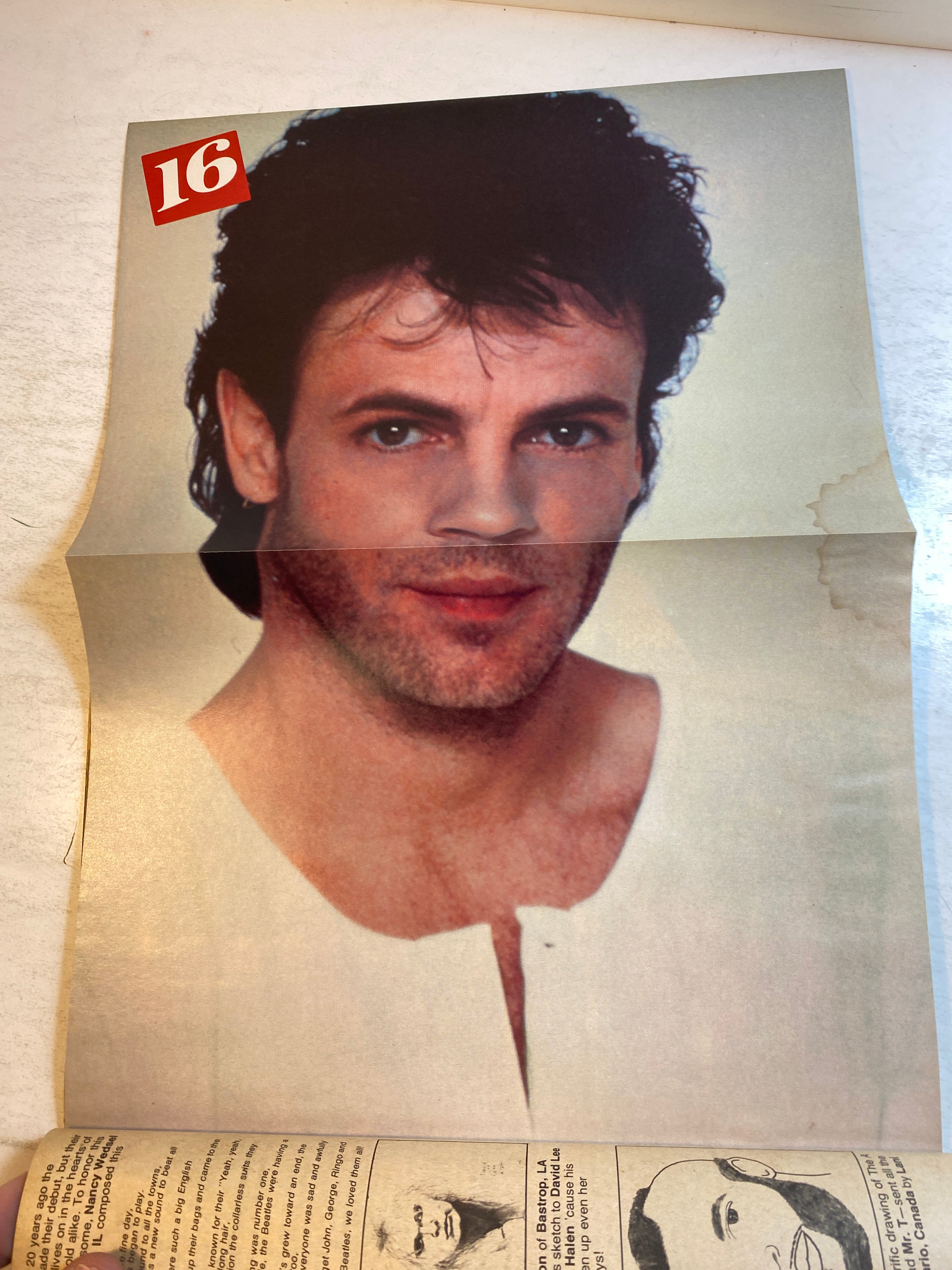 16 Magazine December 1983 Outsiders Menudo w/ poster intact