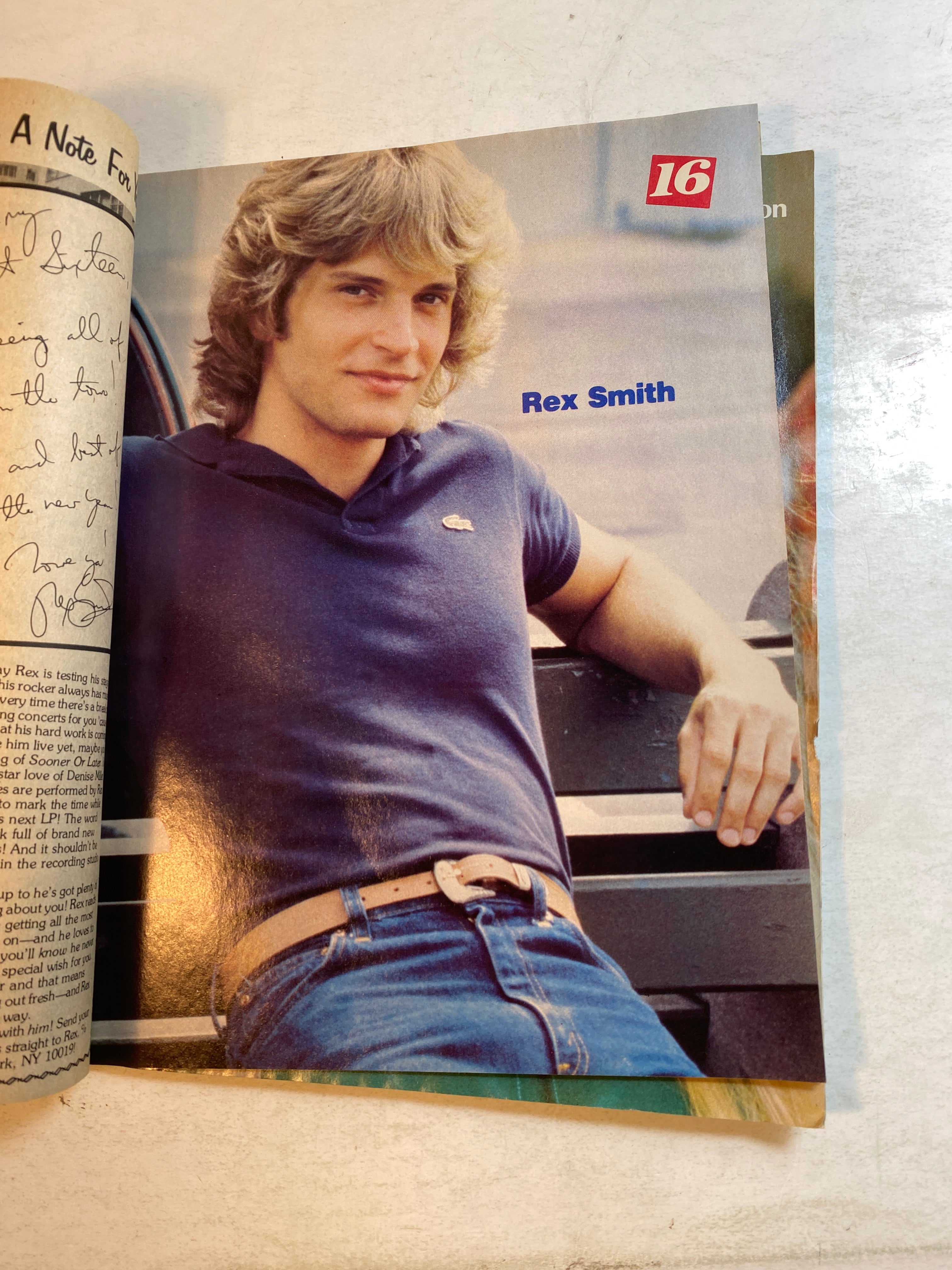 16 Magazine February 1981 John Schneider Van Halen no poster