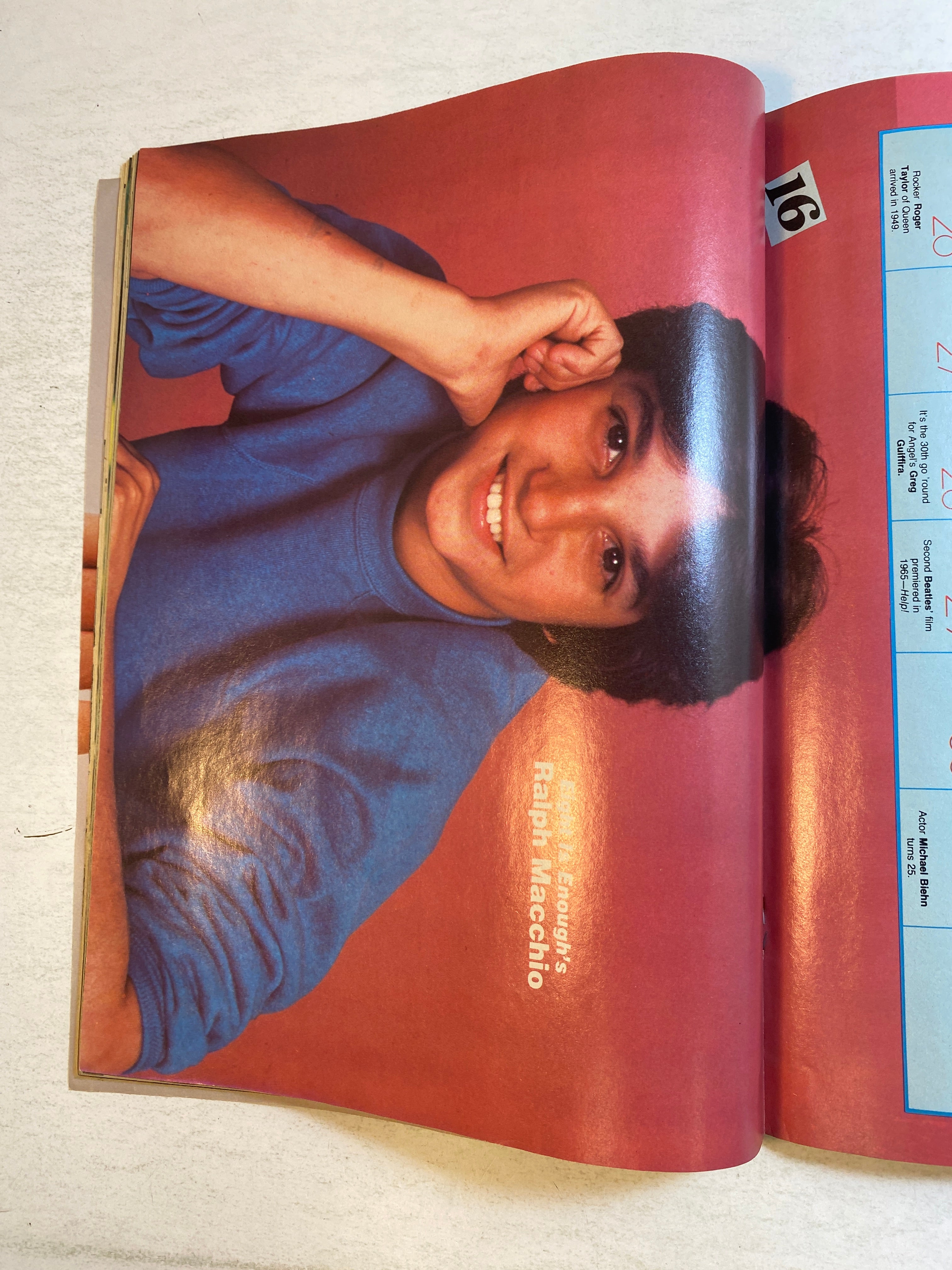 16 Magazine July 1981 John Schneider Ralph Macchio