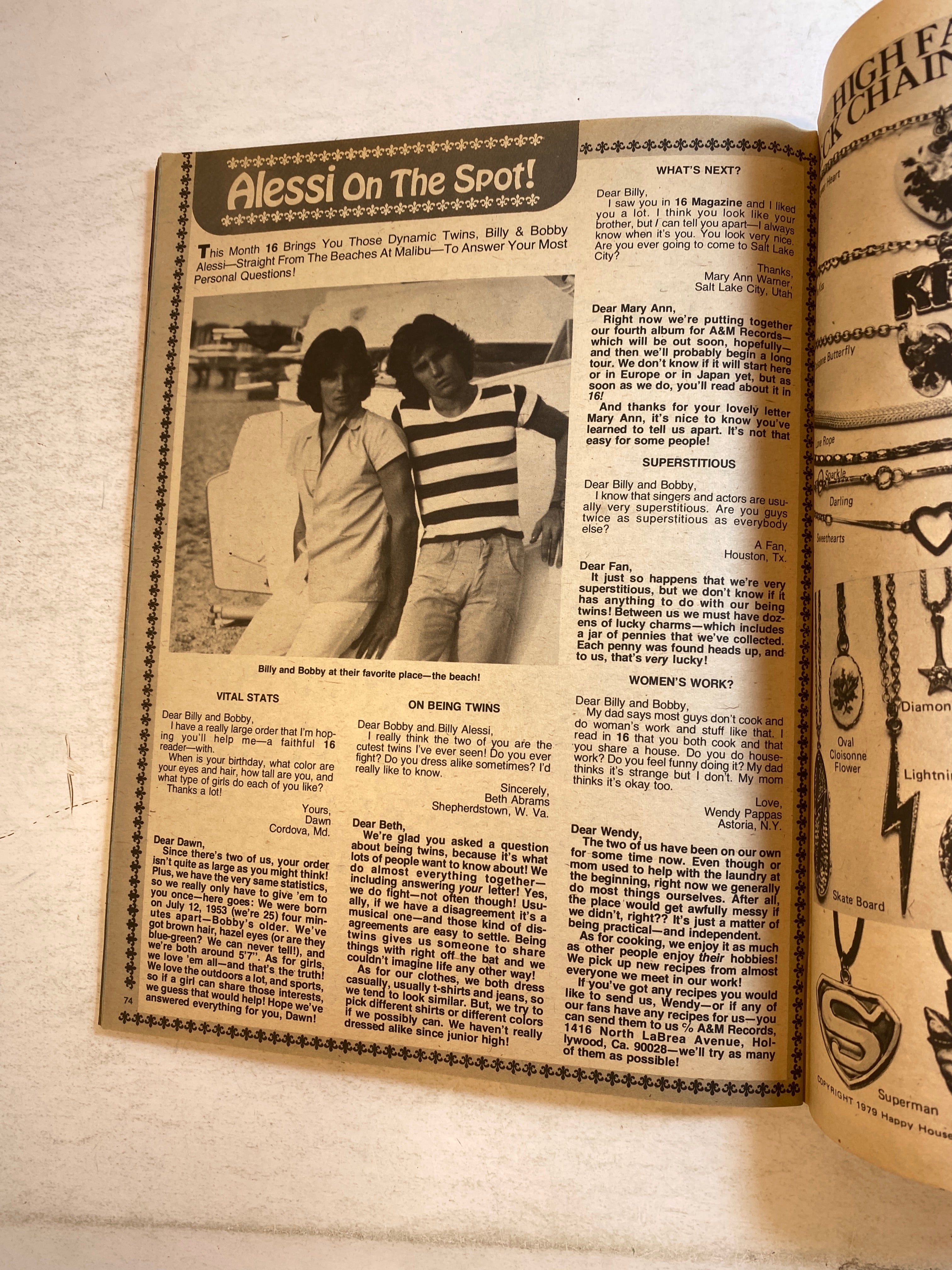 16 Magazine May 1979 Leif Garrett Bee Gees Kiss w/ poster intact