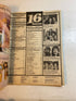 16 Magazine November 1981 John Schneider Ralph Macchio w/ poster intact