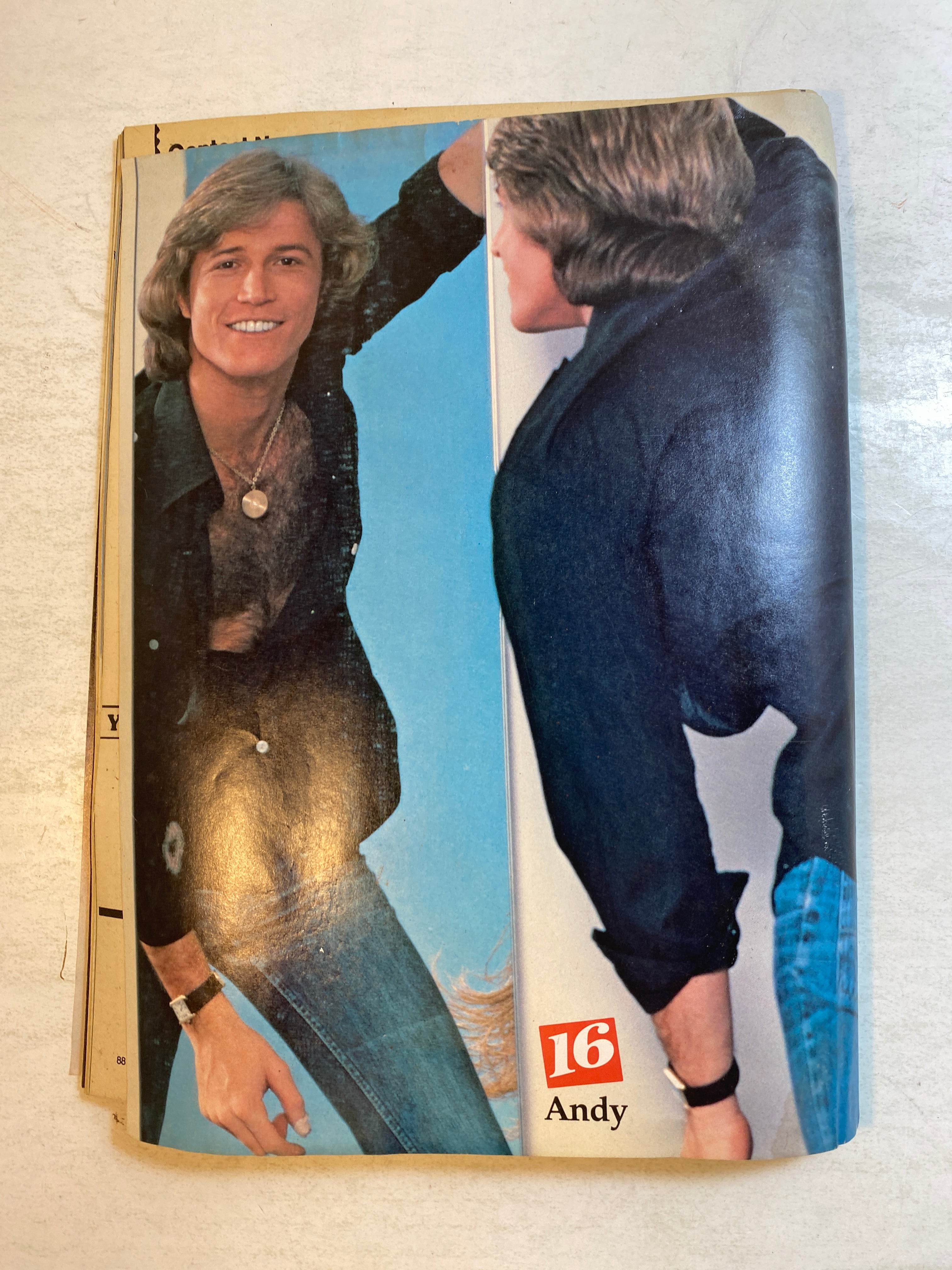 16 Magazine September 1979 Kiss Bee Gees w/ pinup poster