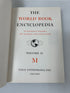 19 Volume Complete Set The World Book Encyclopedia 1954 1-18 & Study Guide HC