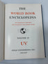 19 Volume Complete Set The World Book Encyclopedia 1954 1-18 & Study Guide HC