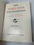 19 Volume Complete Set The World Book Encyclopedia 1954 1-18 & Study Guide HC