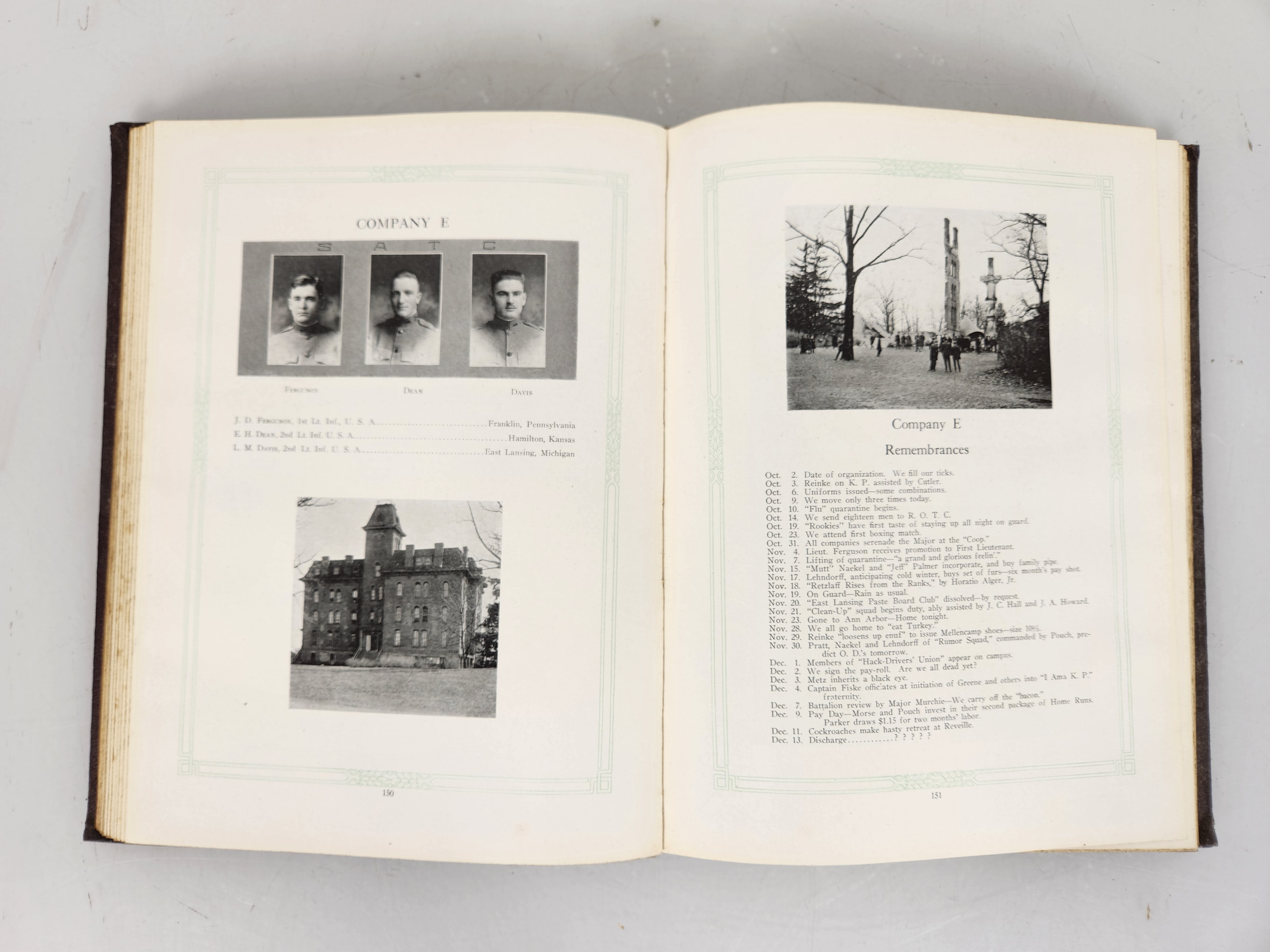 1919 Michigan Agricultural College Yearbook Wolverine