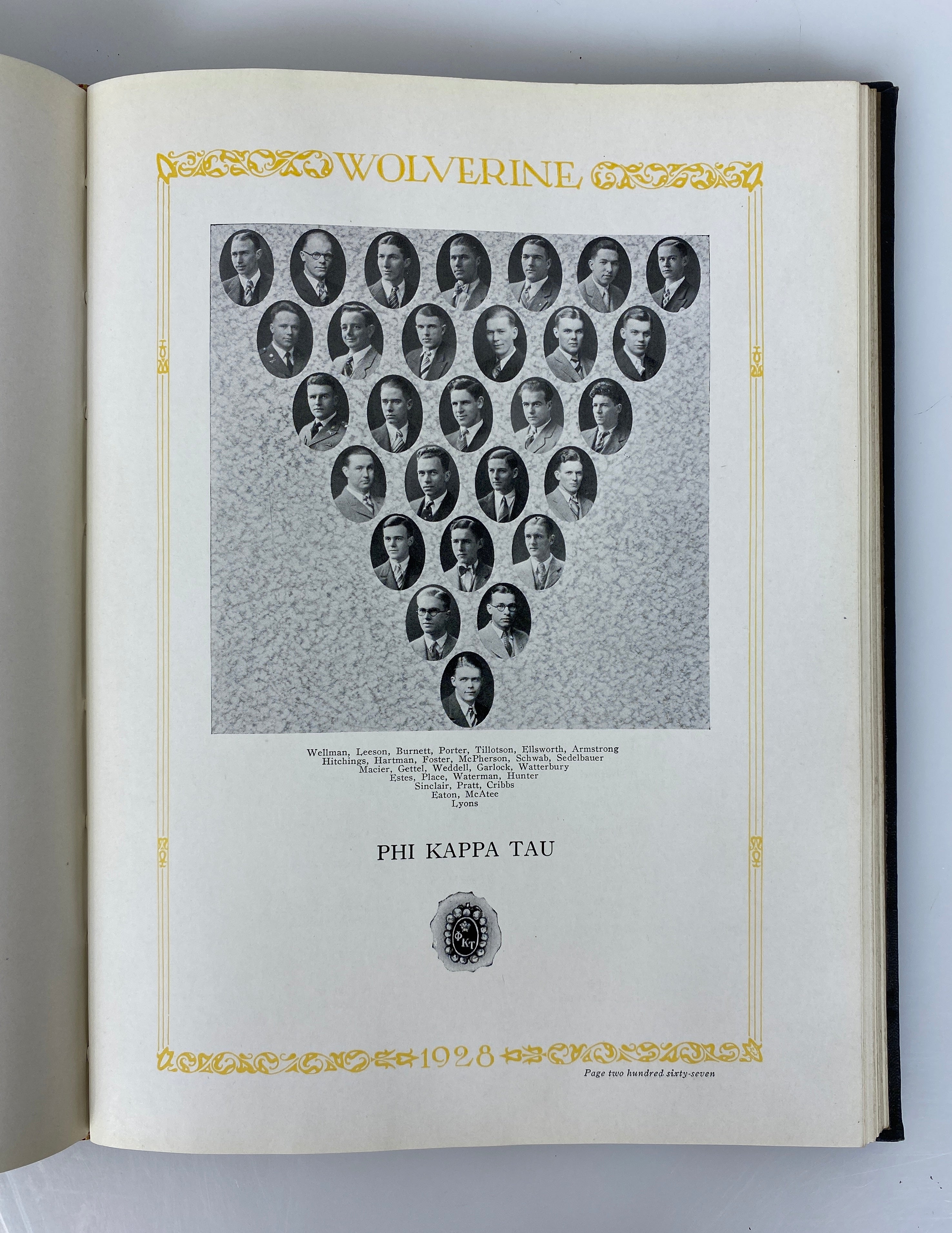 1928 Michigan State College "Wolverine" Yearbook HC