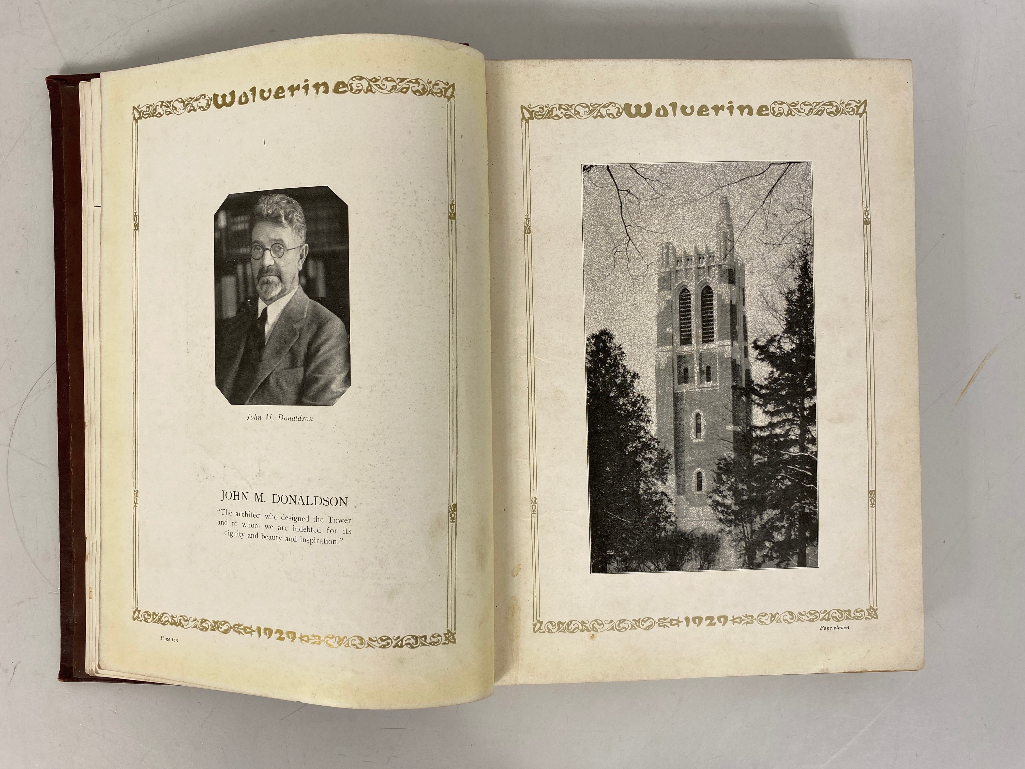 1929 Michigan State College "Wolverine" Yearbook HC