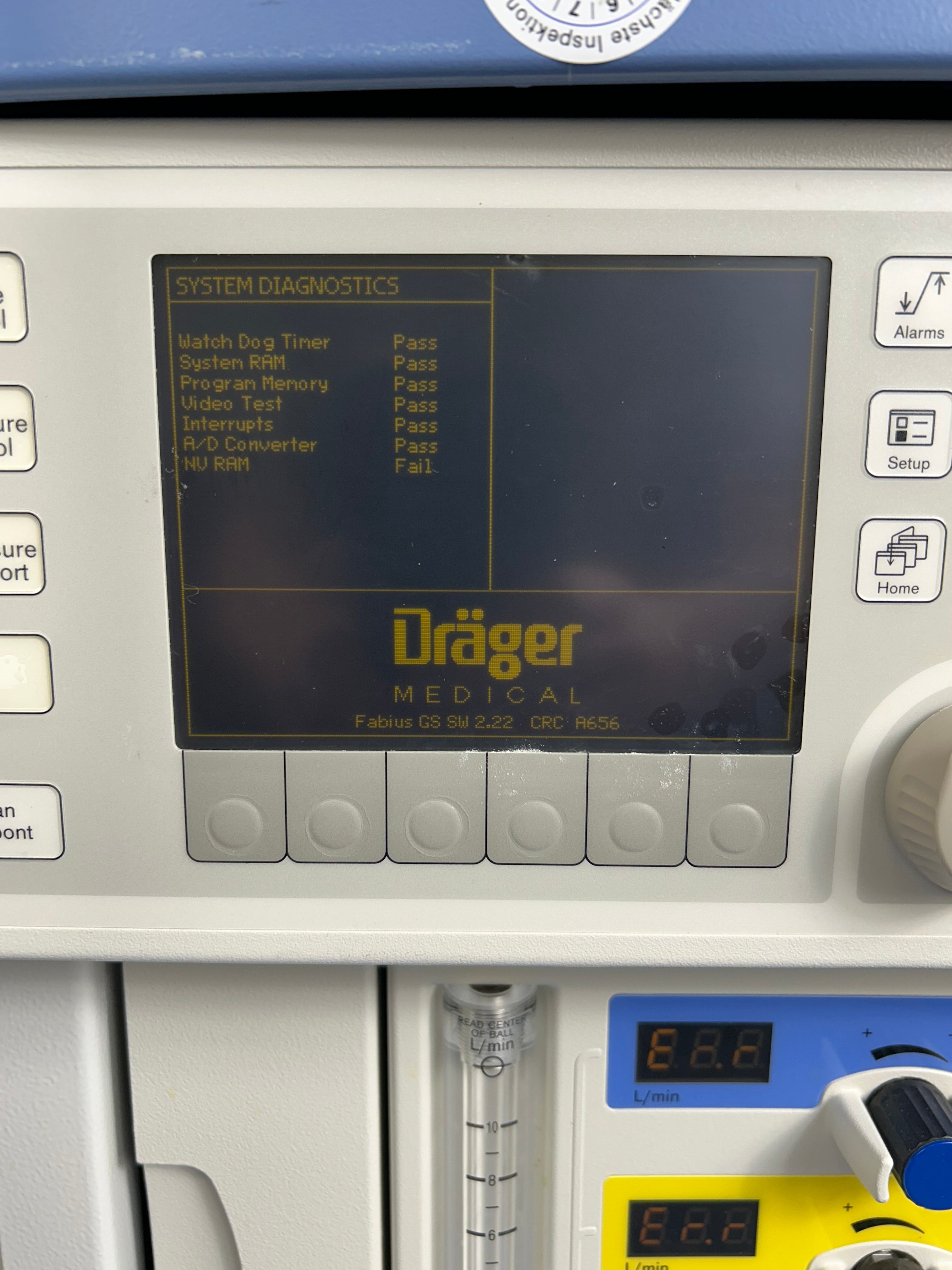 Drager Fabius GS Anesthsia Machine