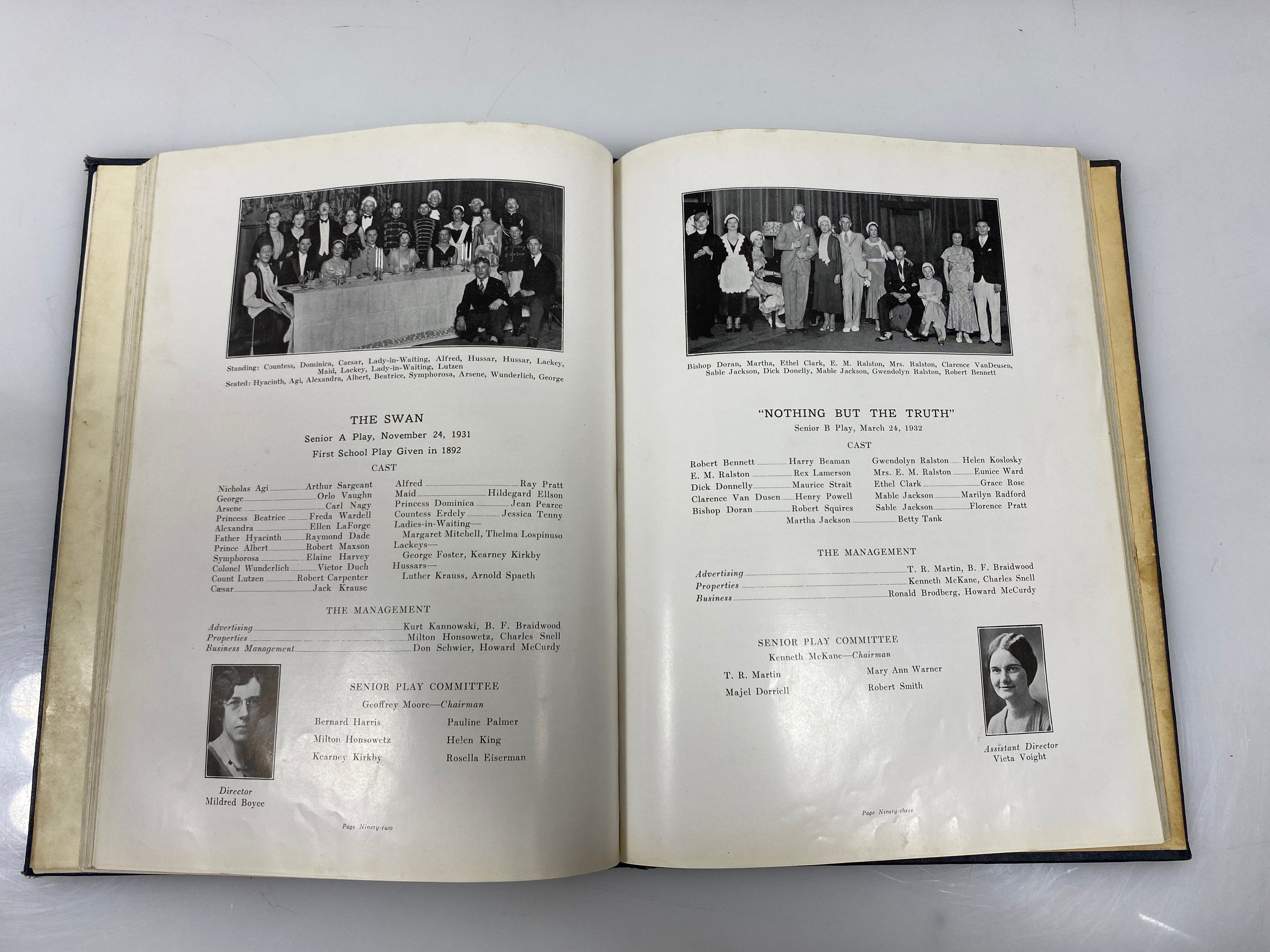 1932 'Oracle' Central High School Yearbook Lansing Michigan HC