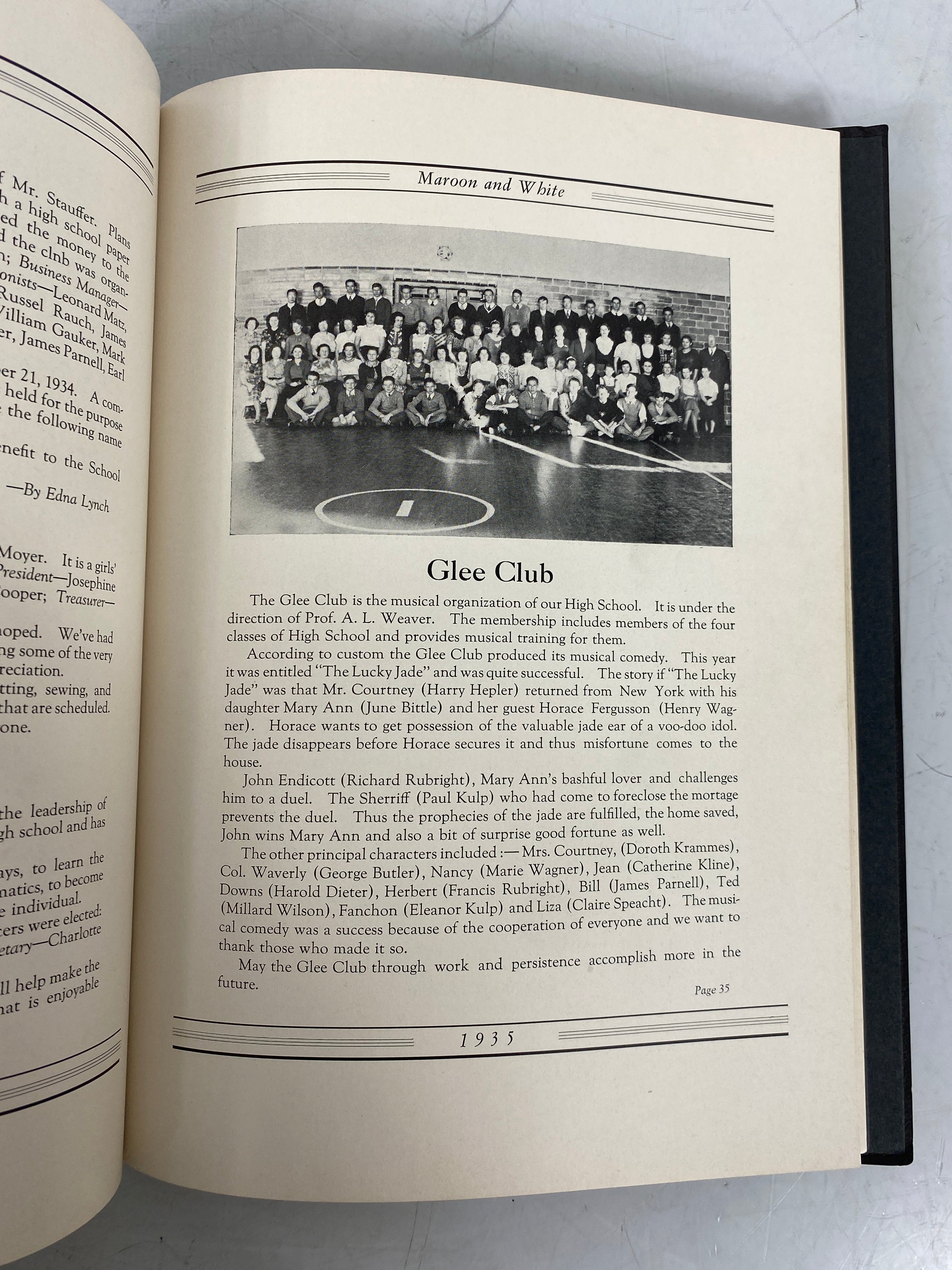 1935 Cressona High School Yearbook Cressona Pennsylvania SC