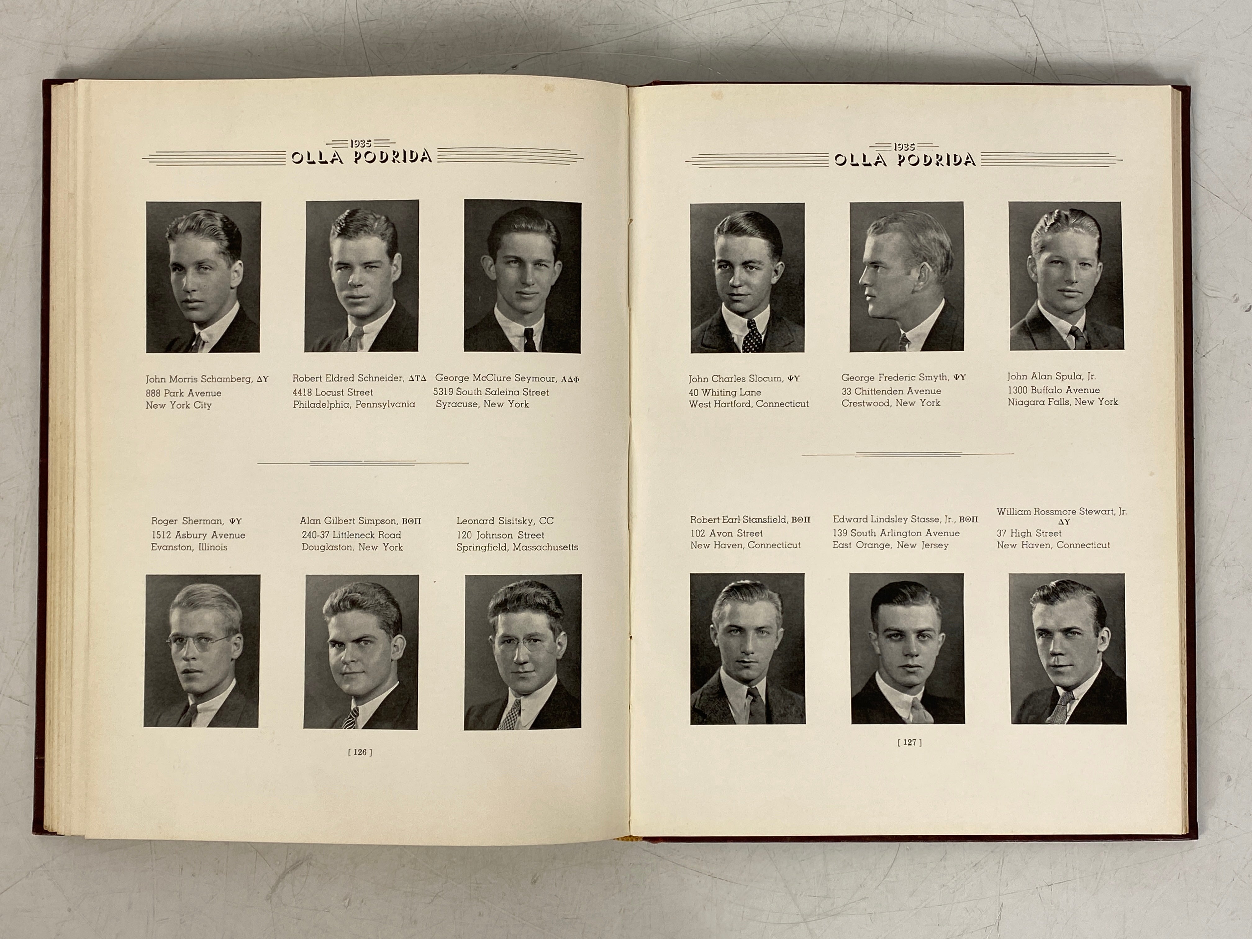 1935 Wesleyan University Yearbook Middletown Connecticut HC