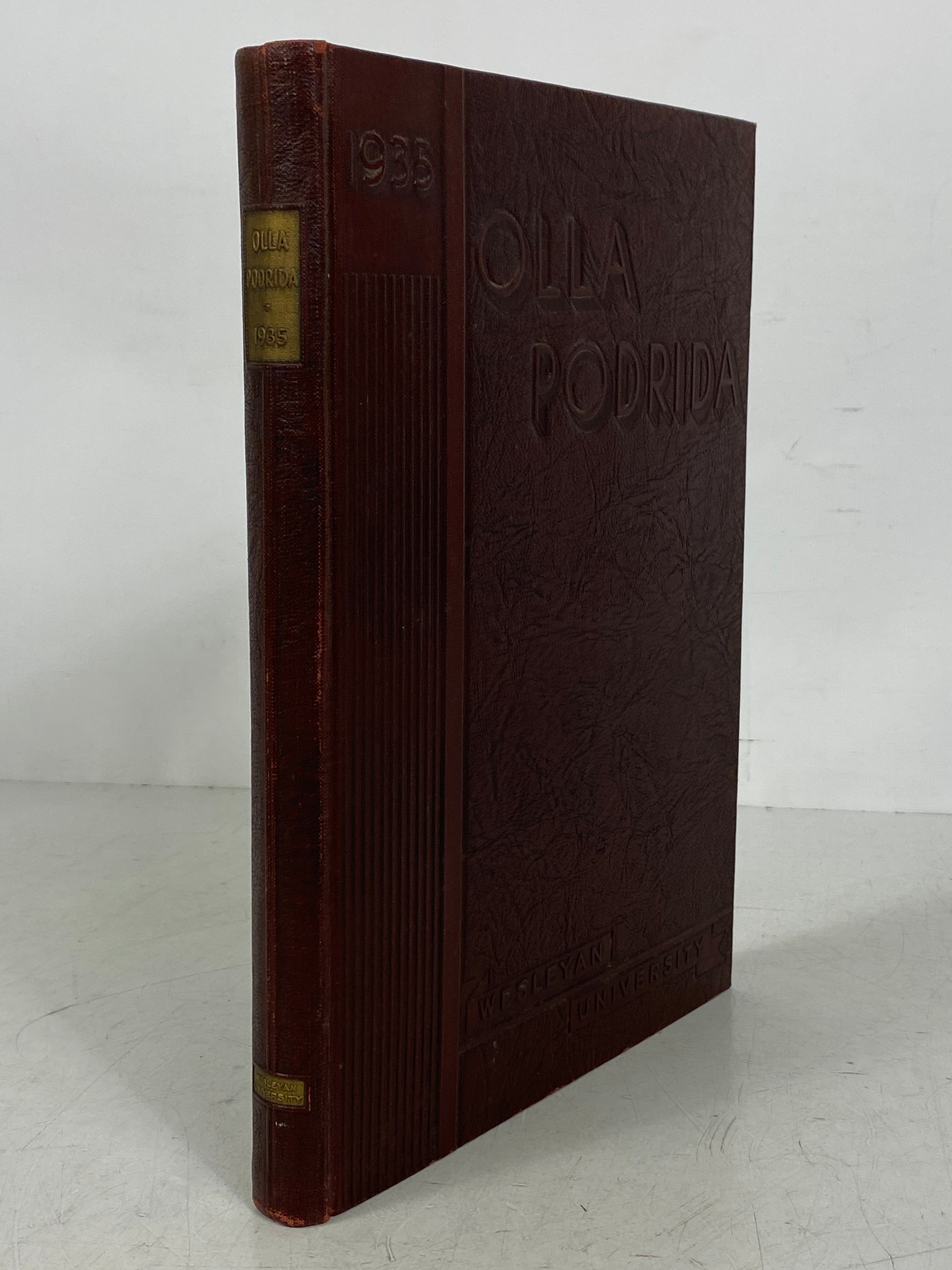 1935 Wesleyan University Yearbook Middletown Connecticut HC