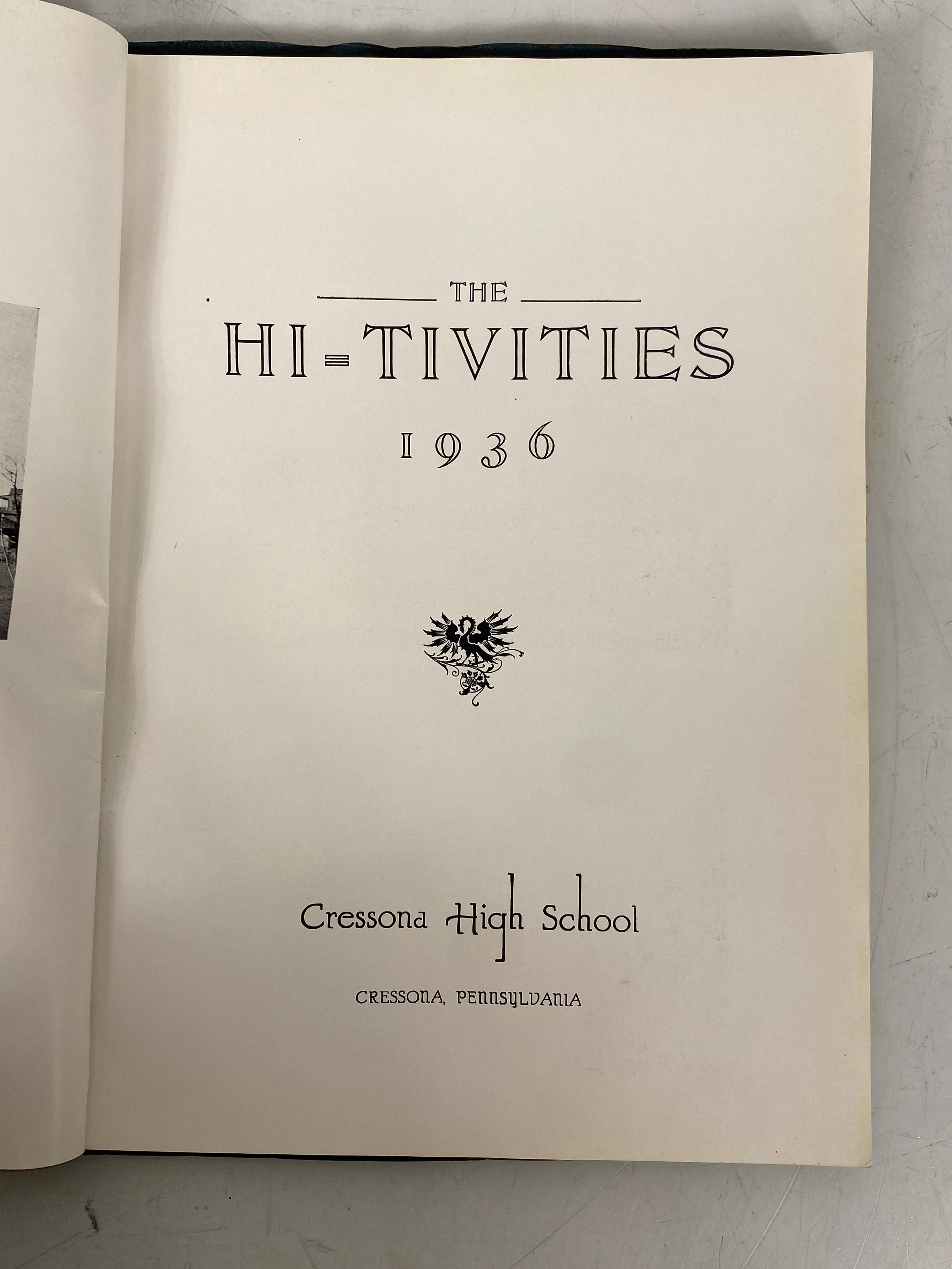 1936 Cressona High School Yearbook Cressona Pennsylvania SC